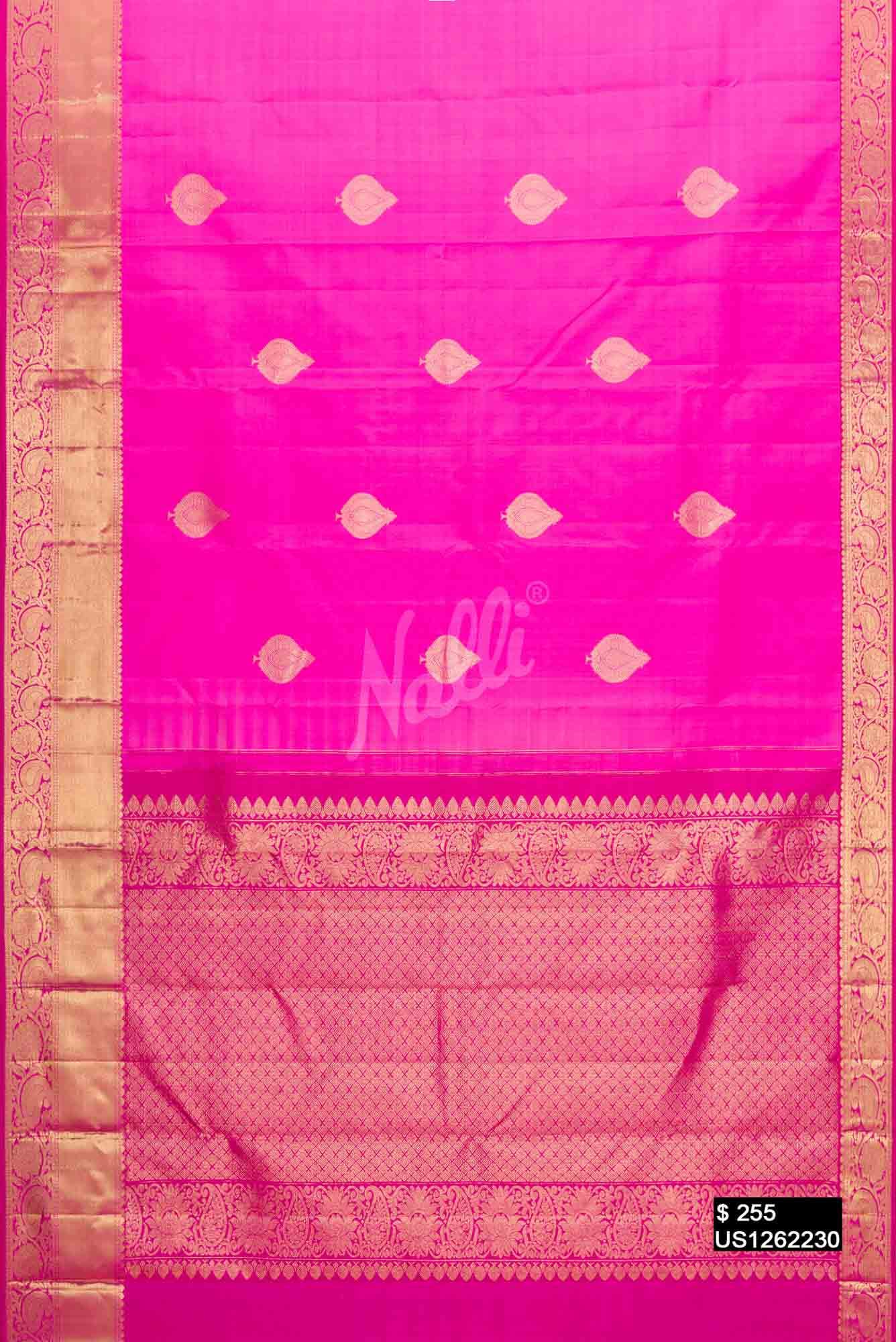 Pink Kanchipuram Silk Saree