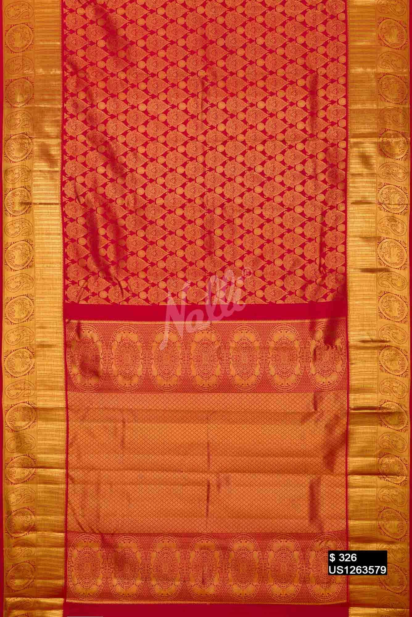 Red Kanchipuram Silk Saree