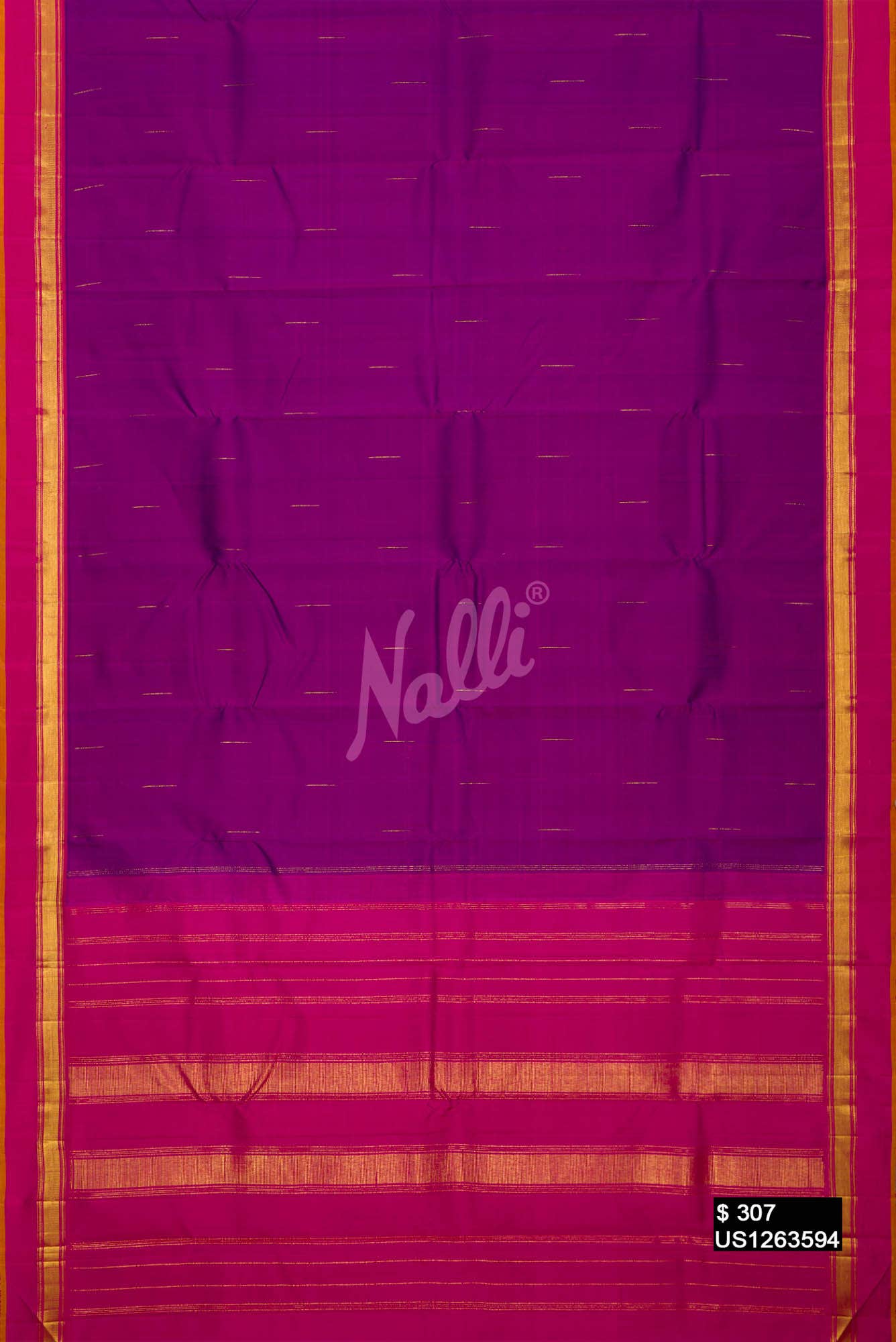 Purple Kanchipuram Silk Saree