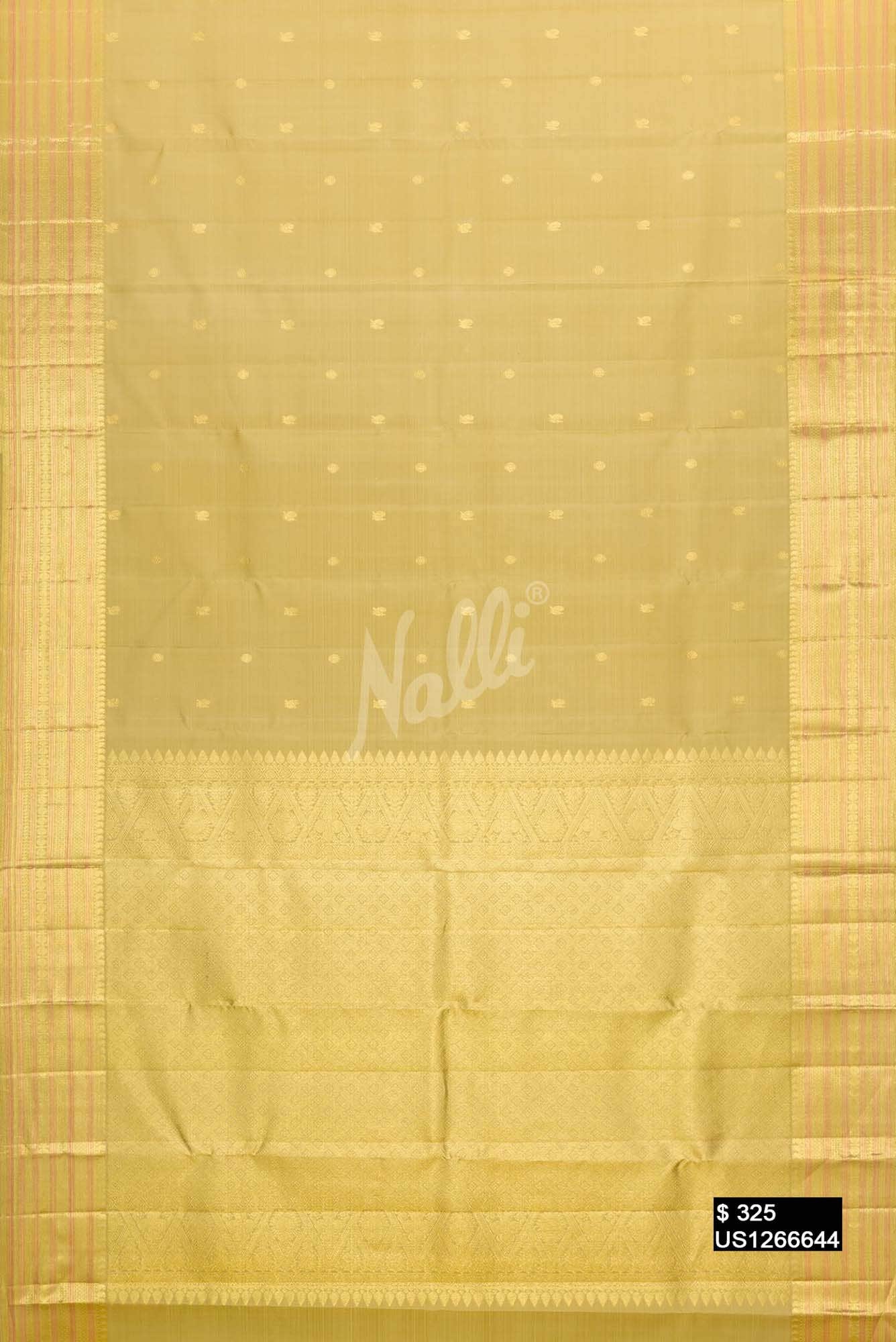 Pista Green Kanchipuram Silk Saree
