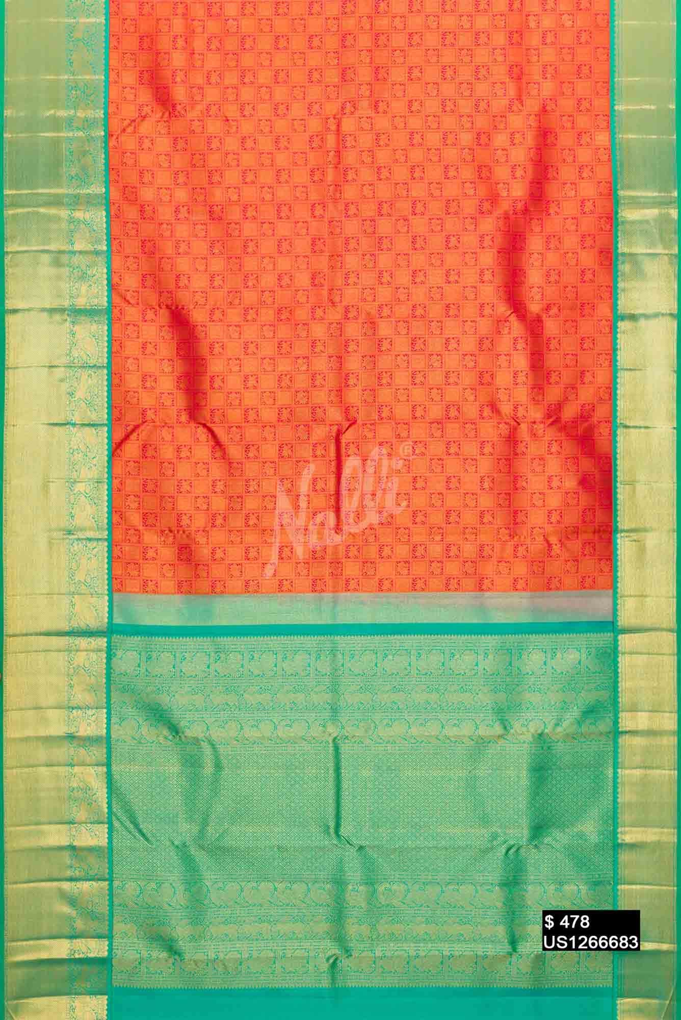 Dark Pink Kanchipuram Silk Saree