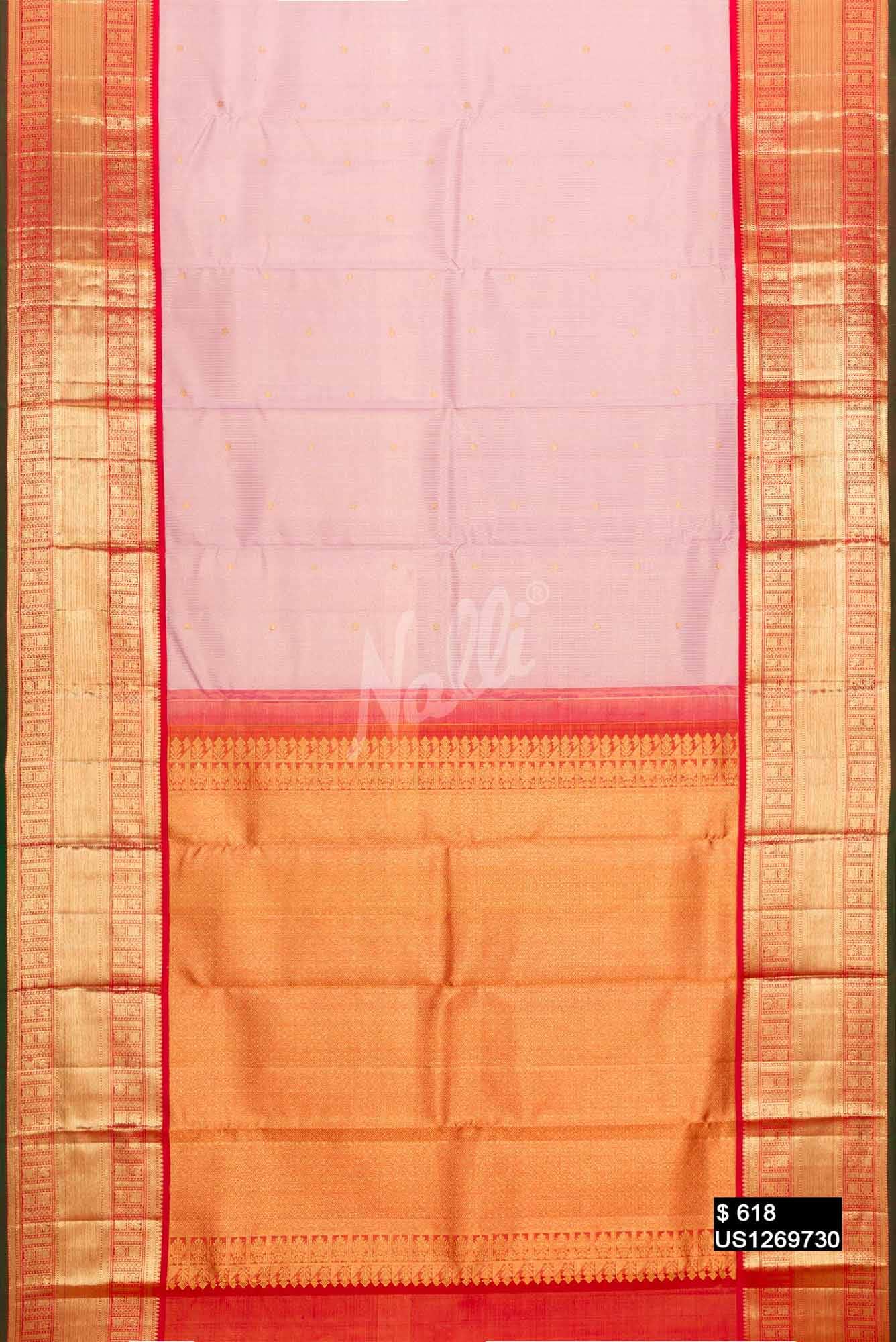 Pink Kanchipuram Silk Saree