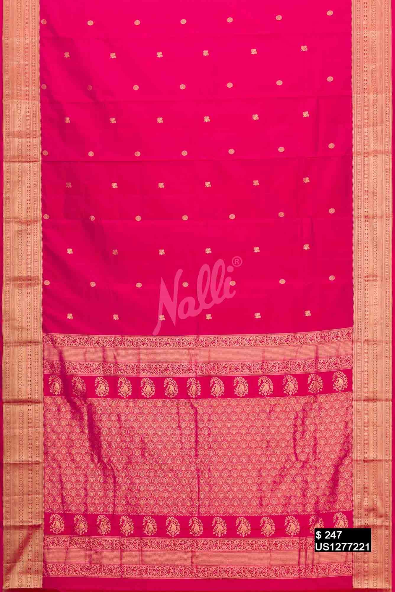 Pink Kanchipuram Silk Saree