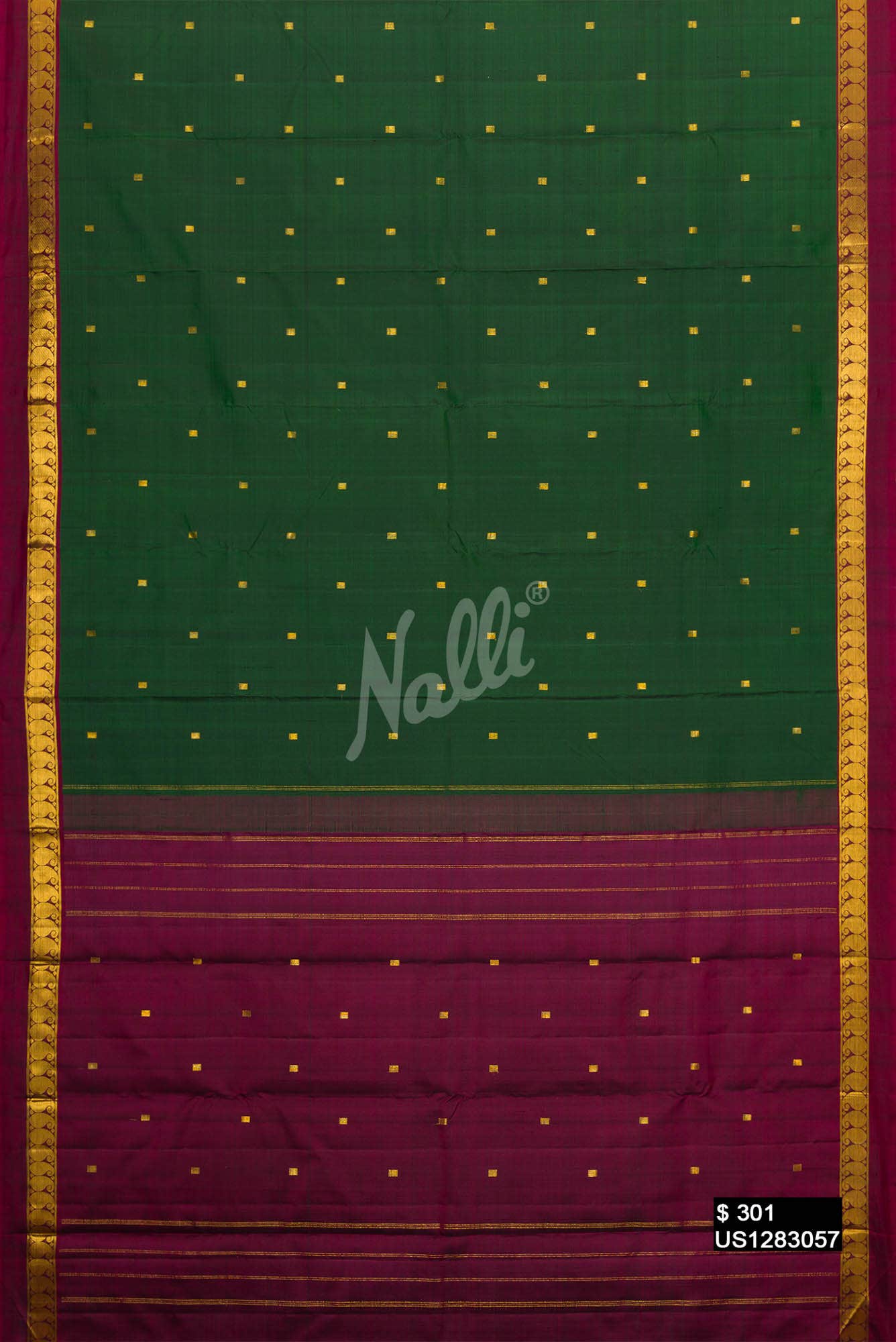 Green Kanchipuram Silk Saree