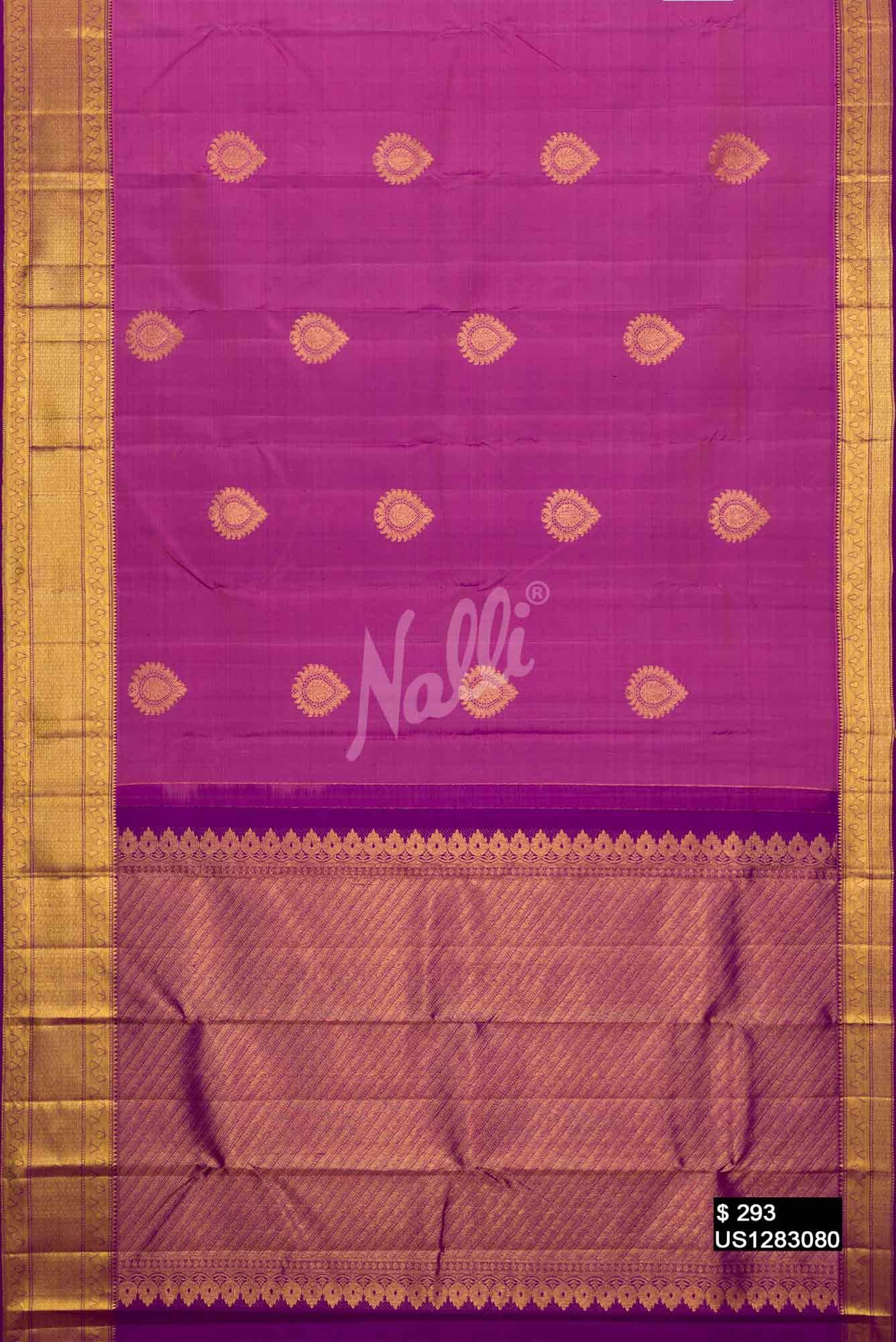 Pink Kanchipuram Silk Saree