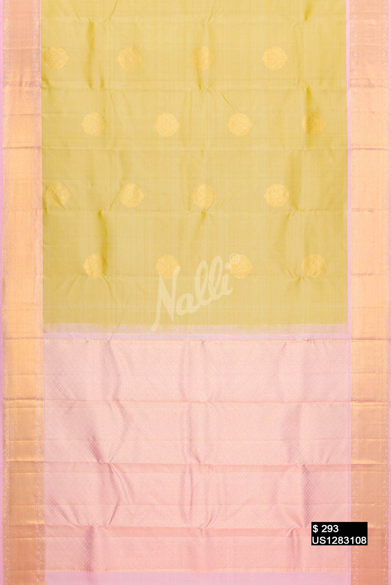 Mehandi Green Kanchipuram Silk Saree