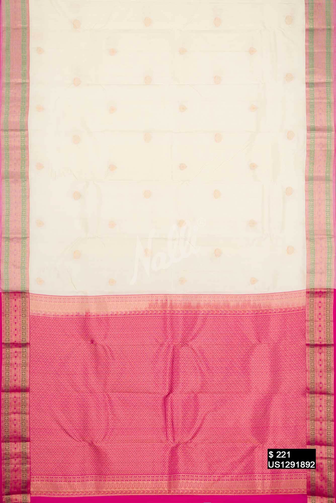 Sandal Kanchipuram Silk Saree