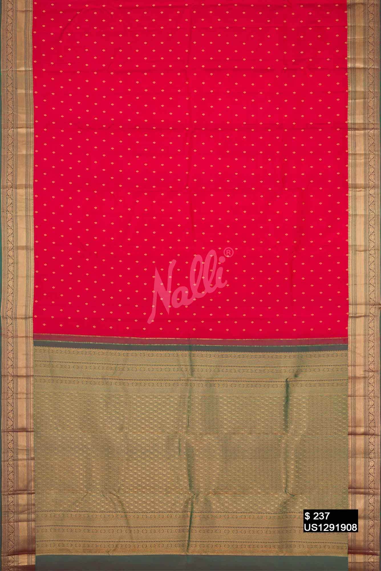 Imperial Red Kanchipuram Silk Saree