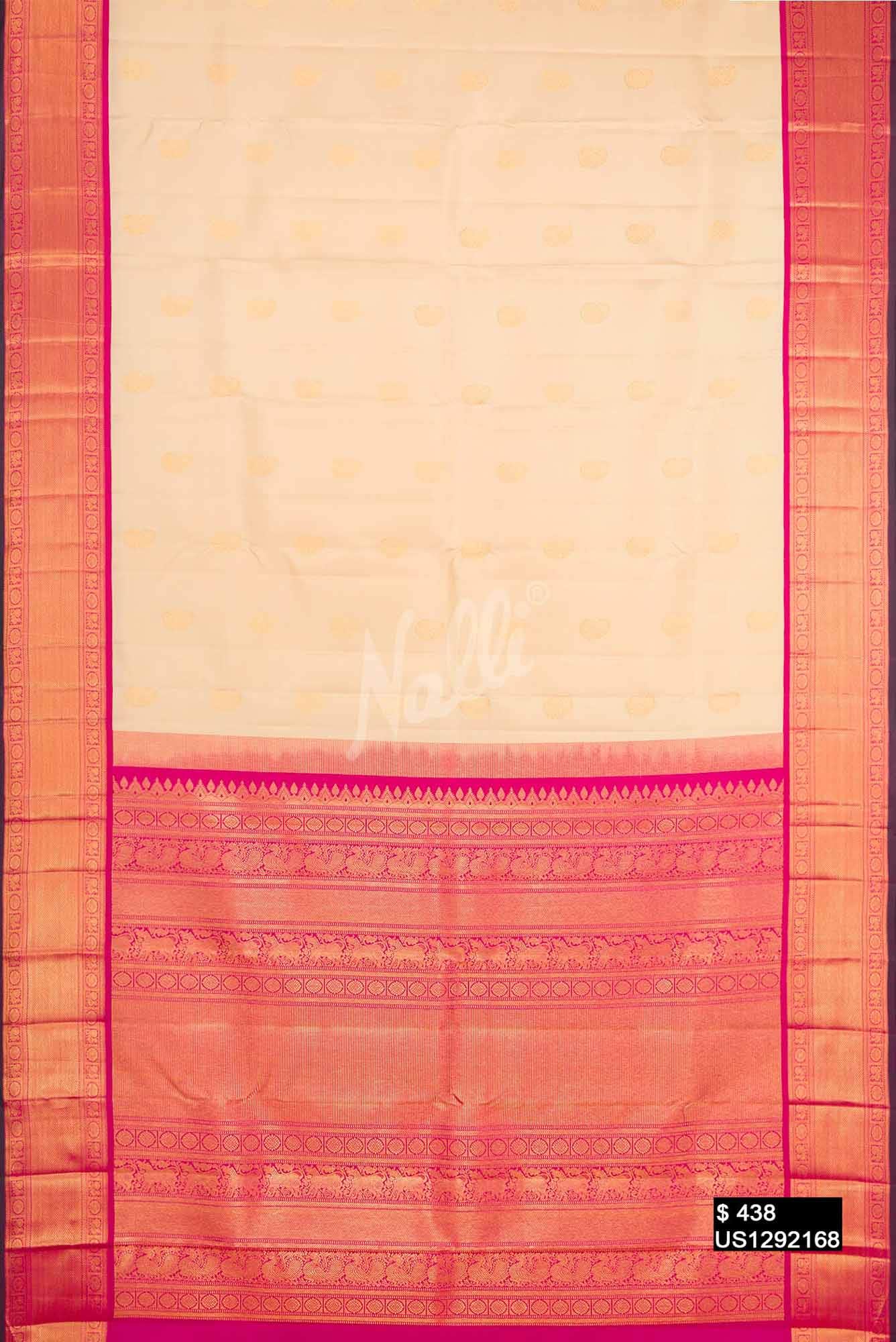 Sandal Kanchipuram Silk Saree