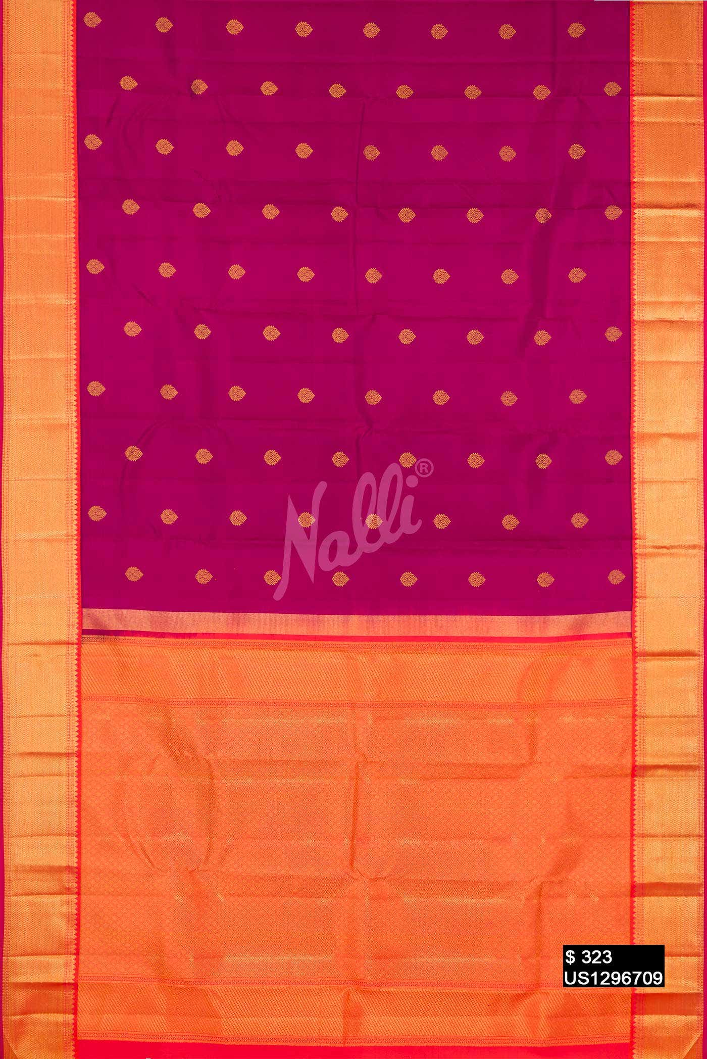Magenta Kanchipuram Silk Saree