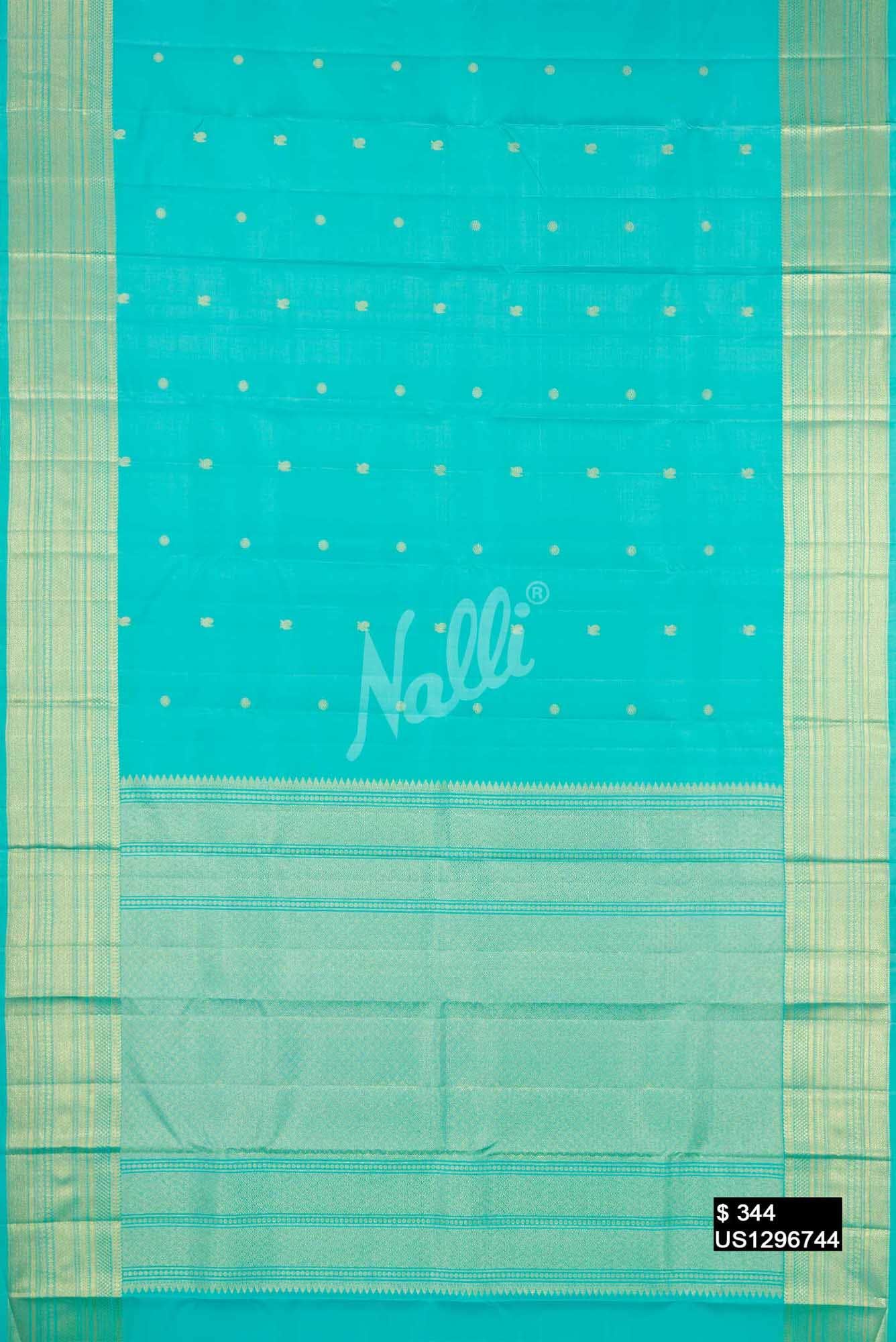 Light Blue Kanchipuram Silk Saree