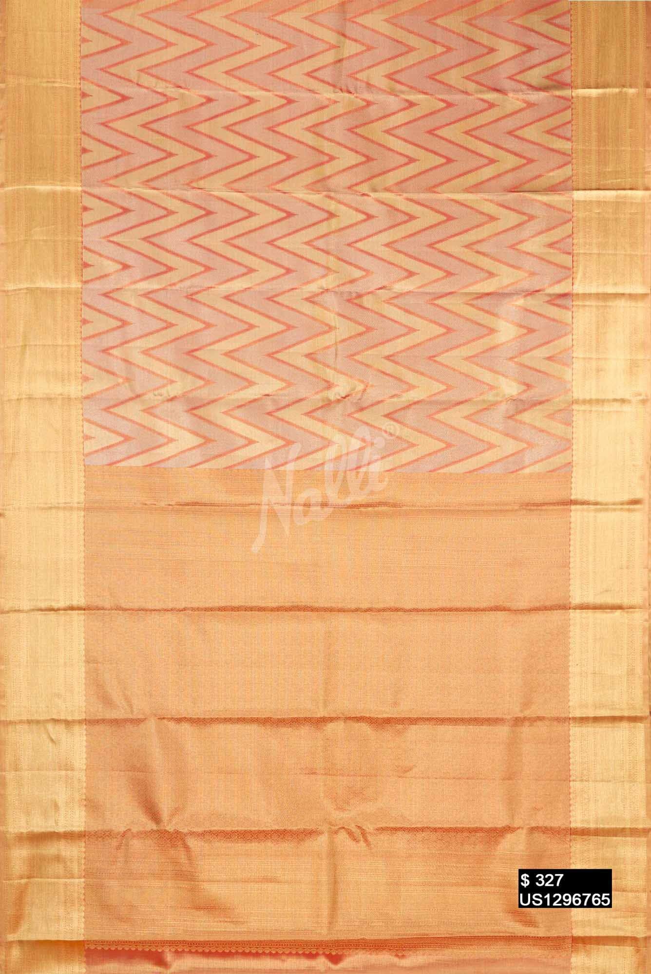 Red Kanchipuram Tissue Silk Saree