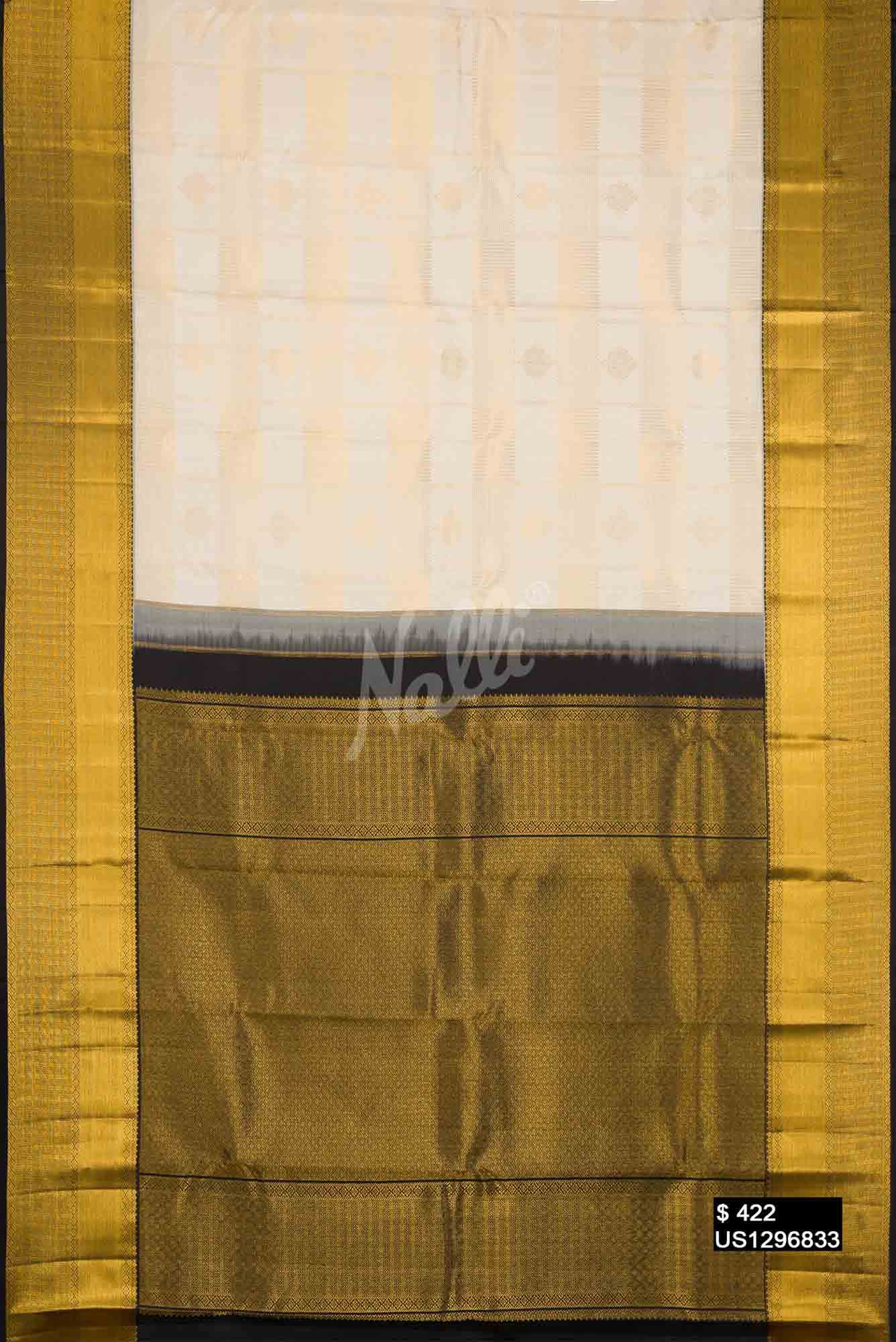 Sandal Kanchipuram Silk Saree