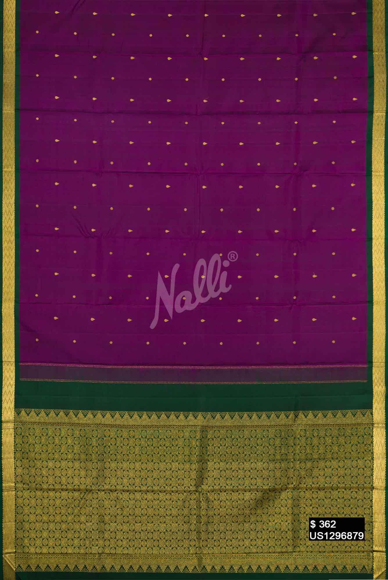 Violet Kanchipuram Silk Saree