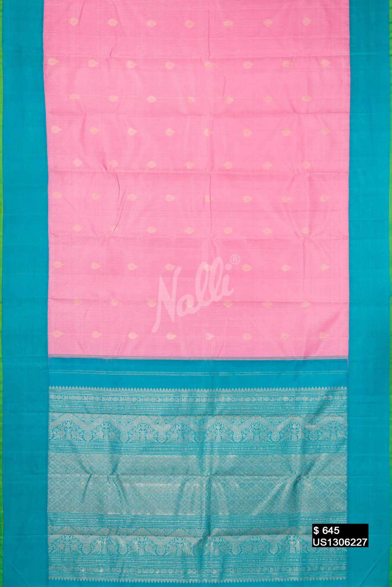 Pink Kanchipuram Silk Saree