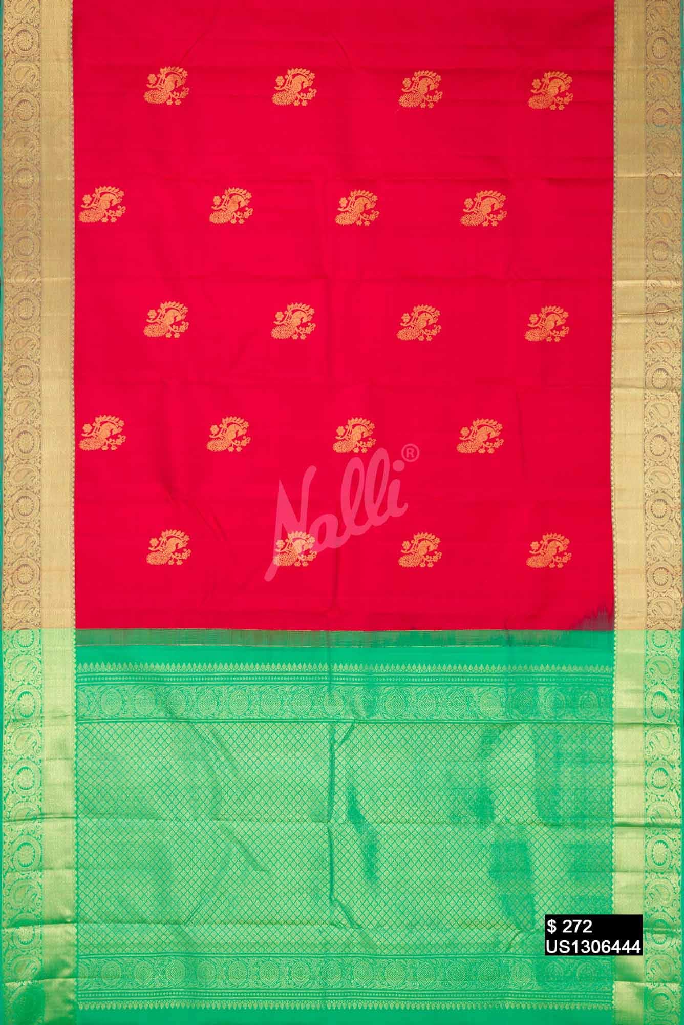Red Kanchipuram Silk Saree