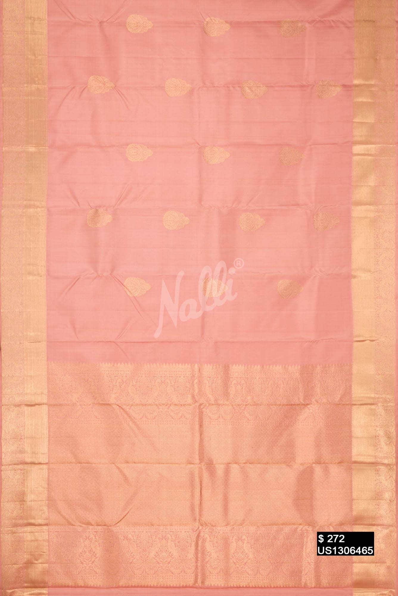 Pink Kanchipuram Silk Saree
