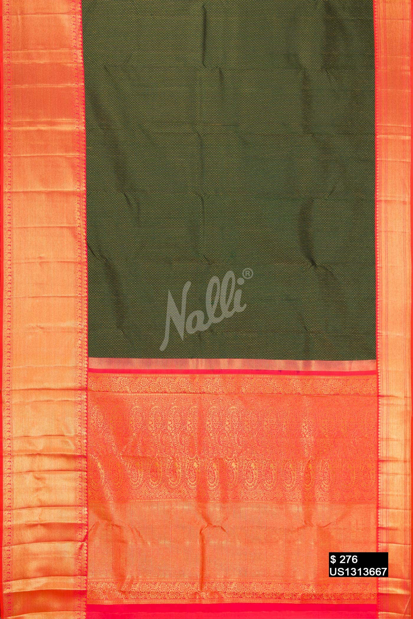 Green Kanchipuram Silk Saree