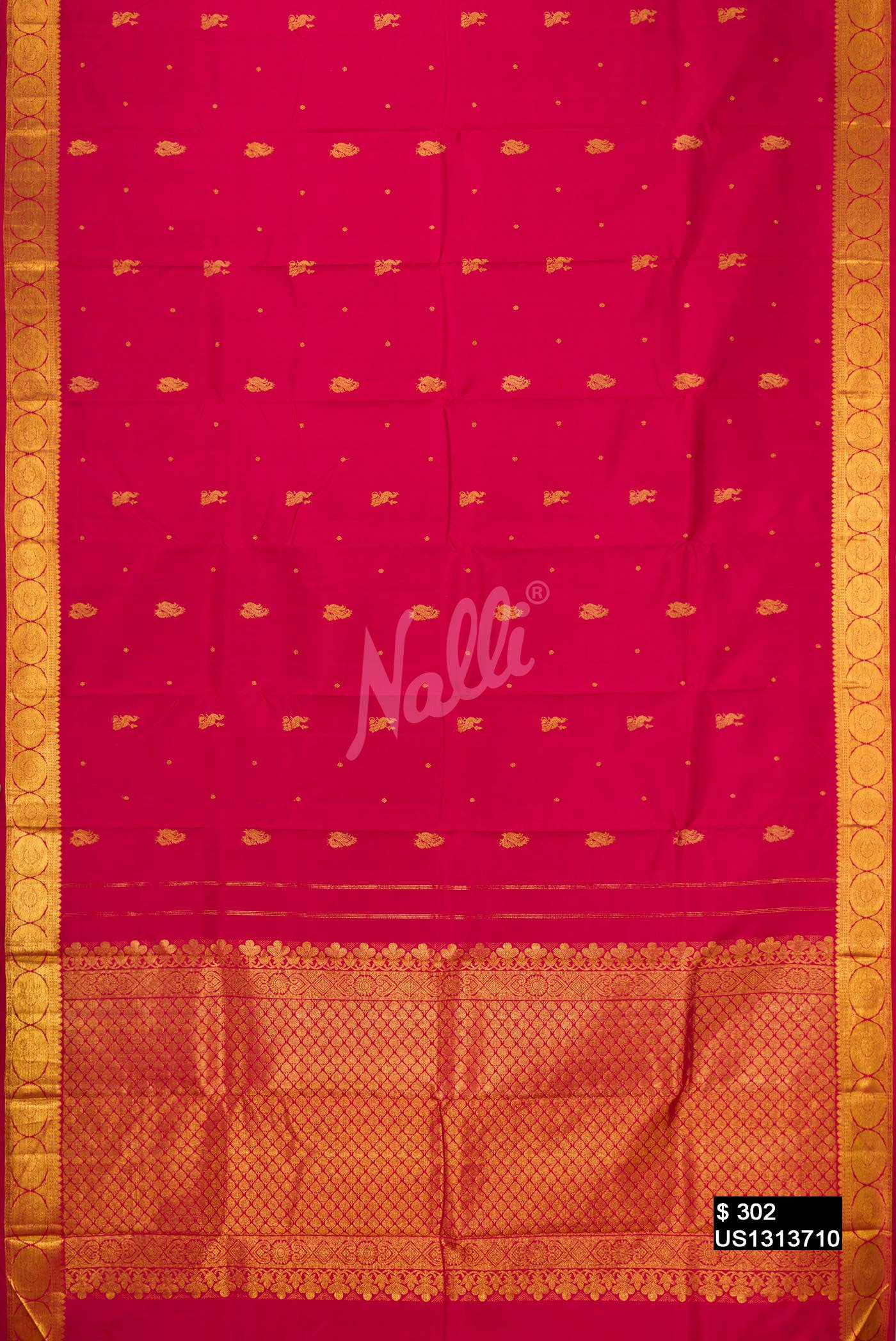Maroon Kanchipuram Silk Saree