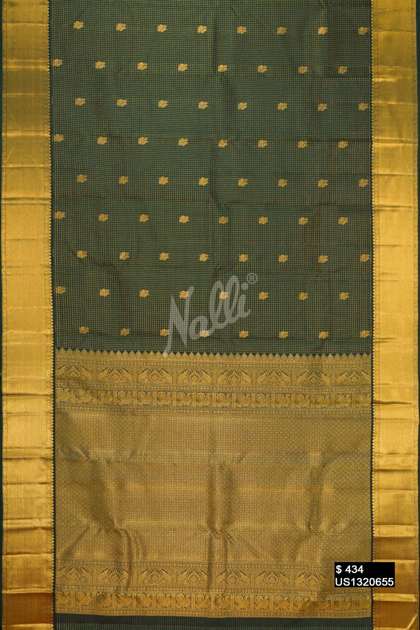 Green Kanchipuram Silk Saree