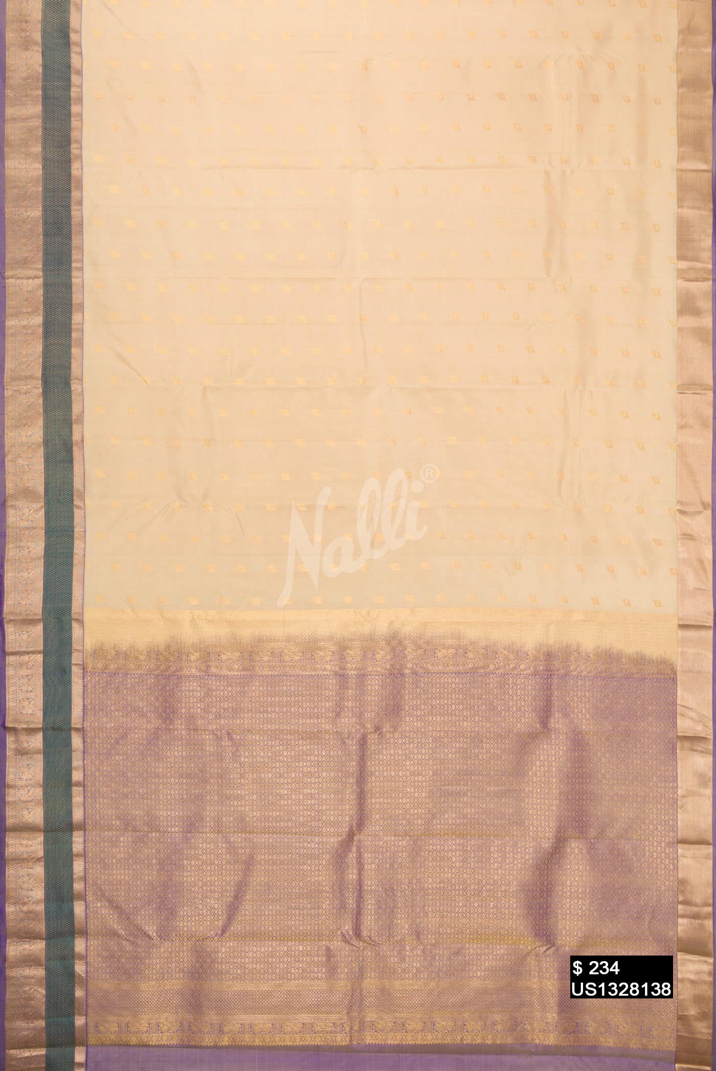 Sandal Kanchipuram Silk Saree