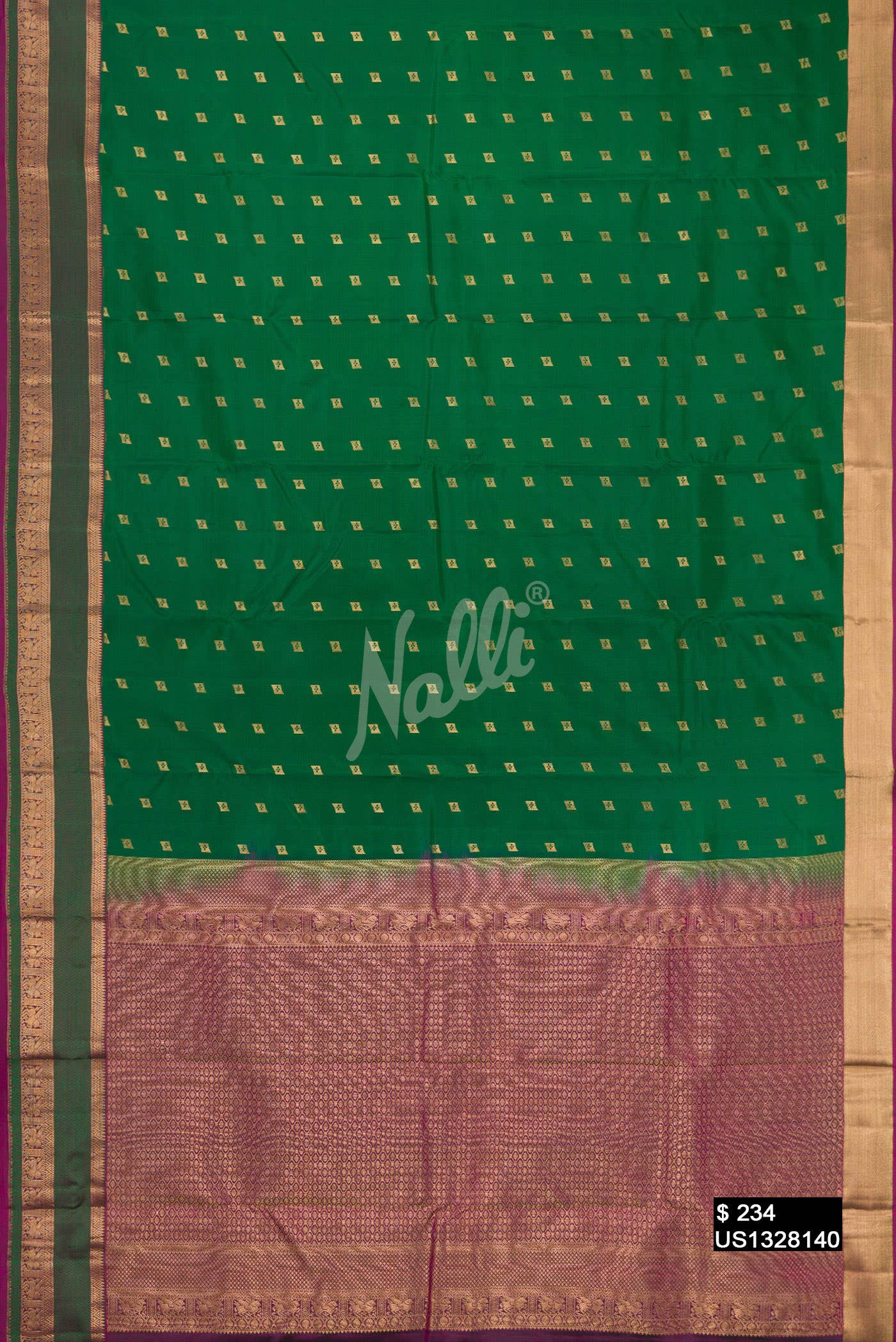 Green Kanchipuram Silk Saree