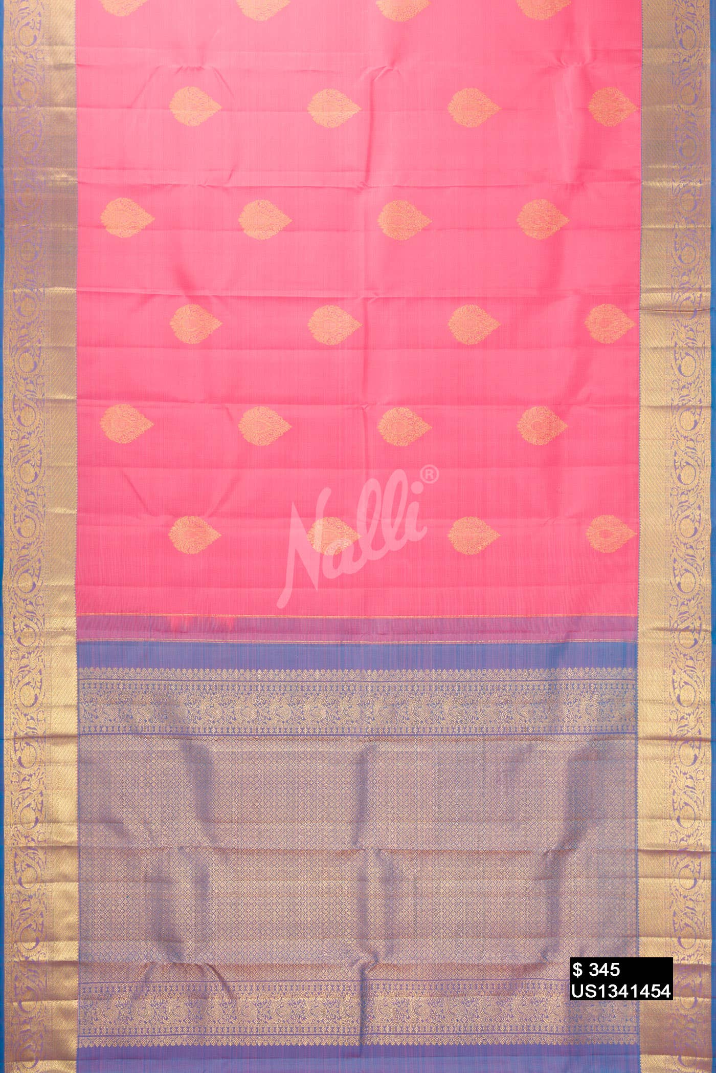 Pink Kanchipuram Silk Saree