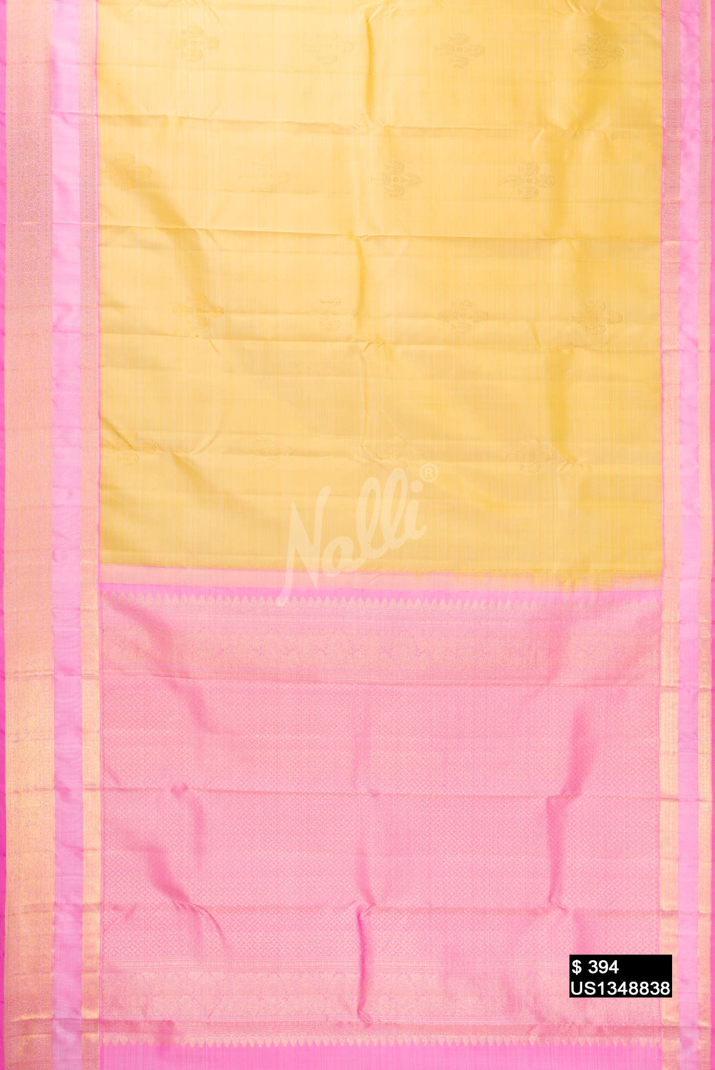 Sandal Kanchipuram Silk Saree
