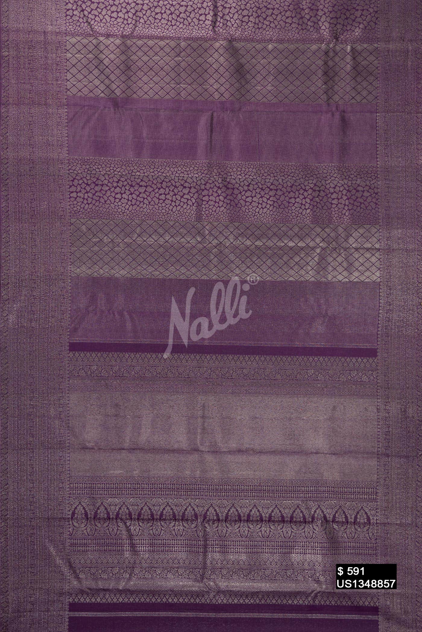 Navy Blue Kanchipuram Silk Saree