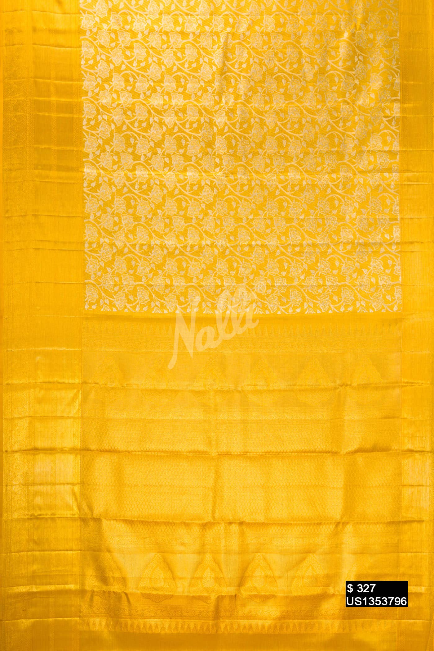 Gold Kanchipuram Tissue Silk Saree
