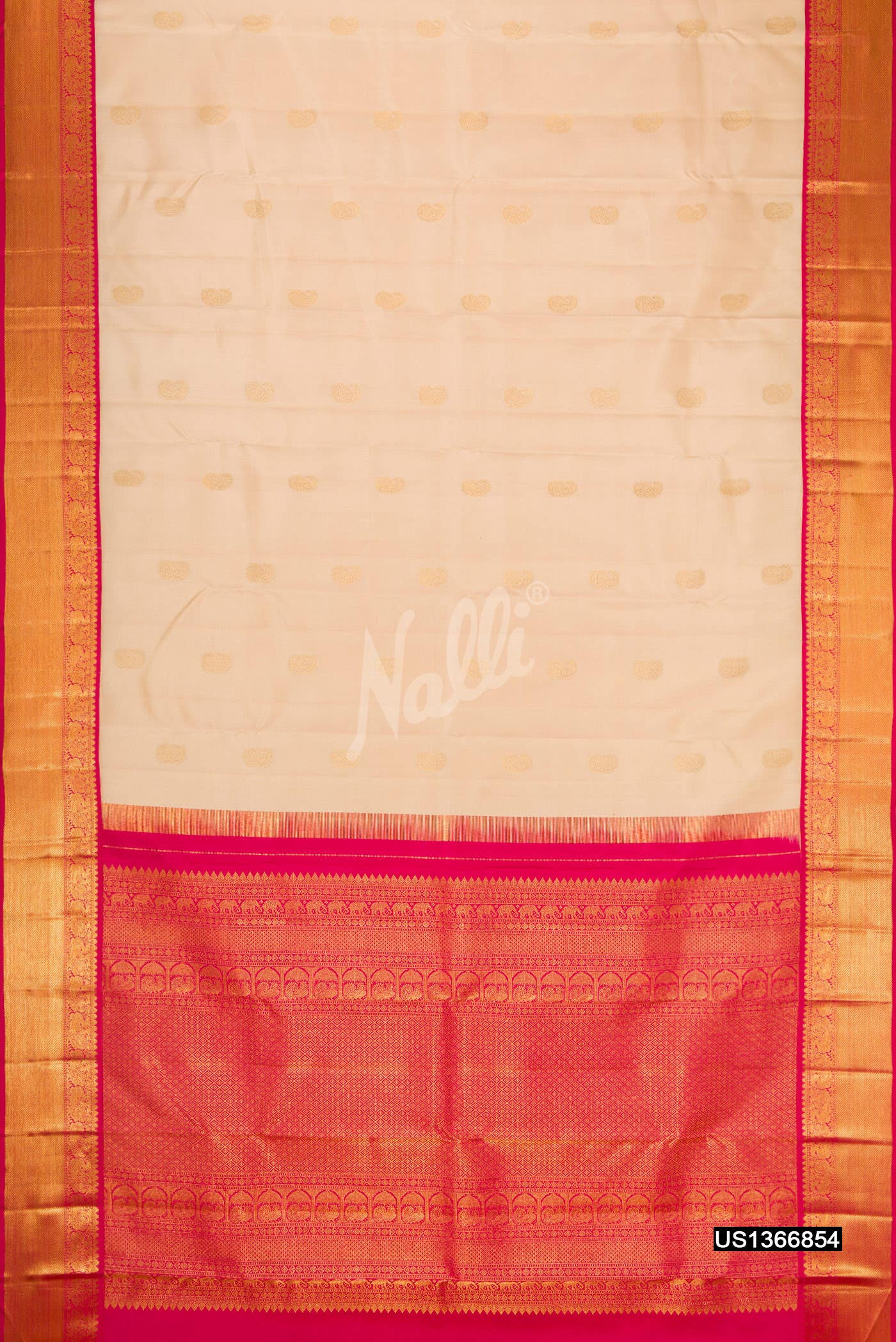 Sandal Kanchipuram Silk Saree
