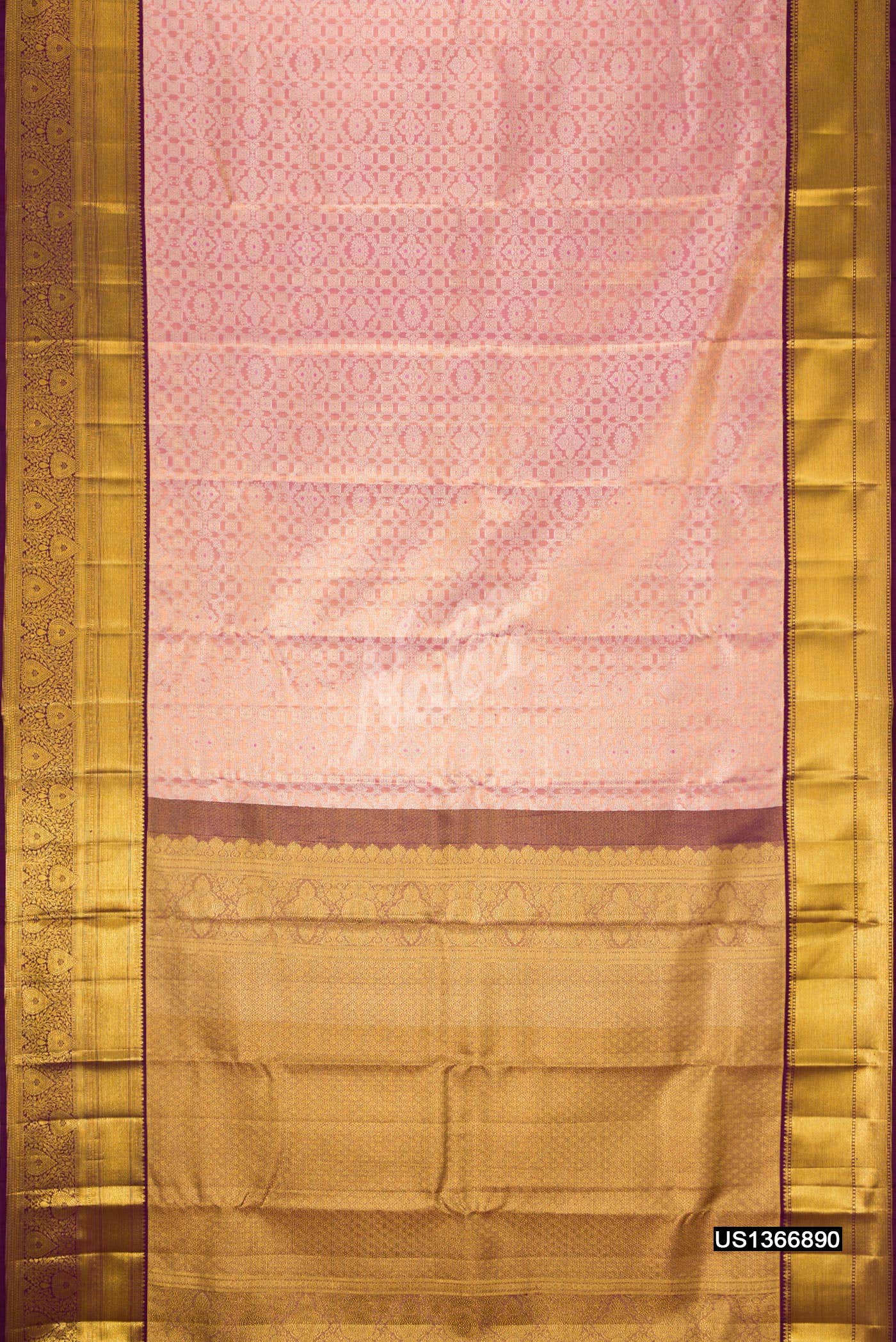 Pink Kanchipuram Tissue Silk Saree