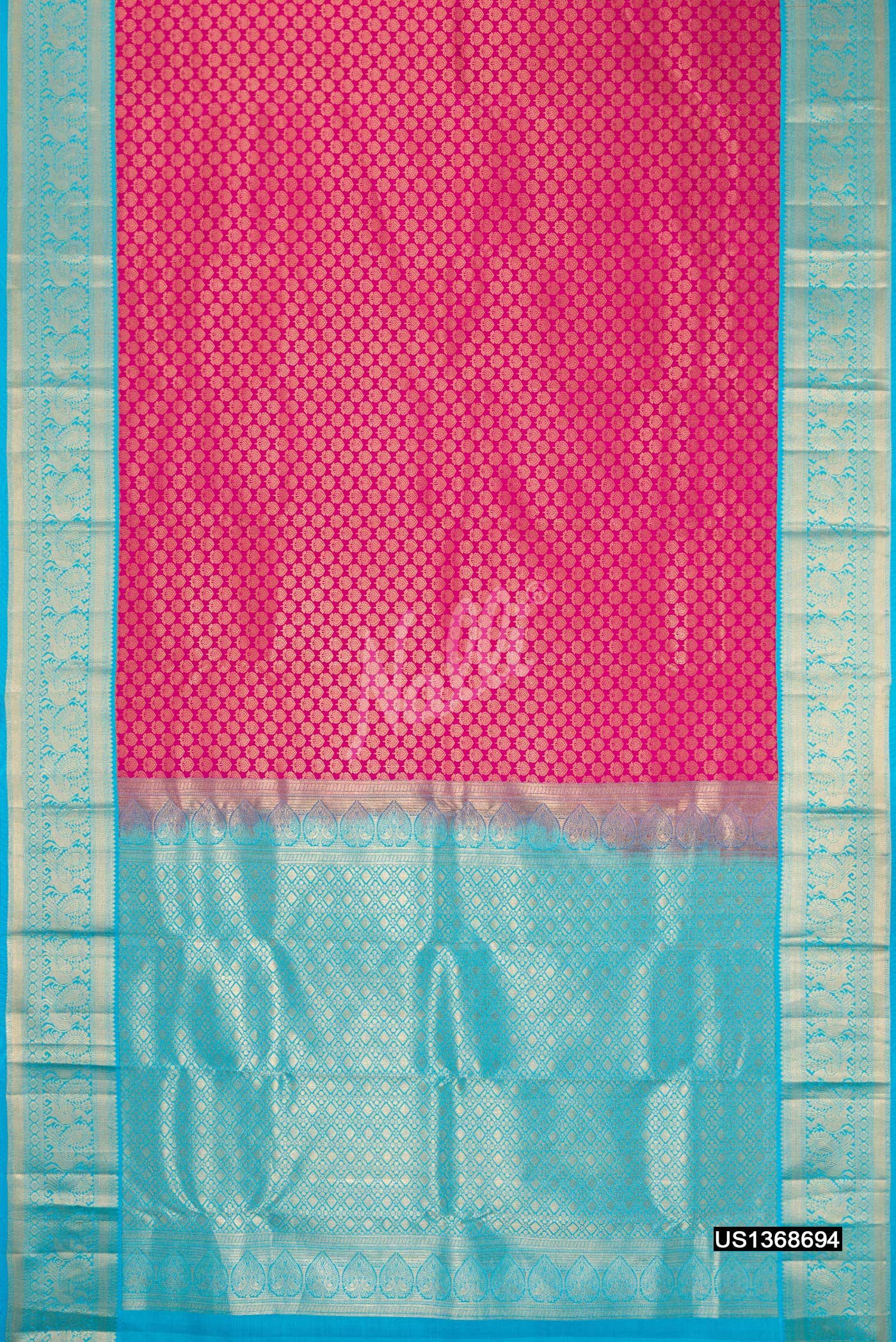 Pink Kanchipuram Silk Saree