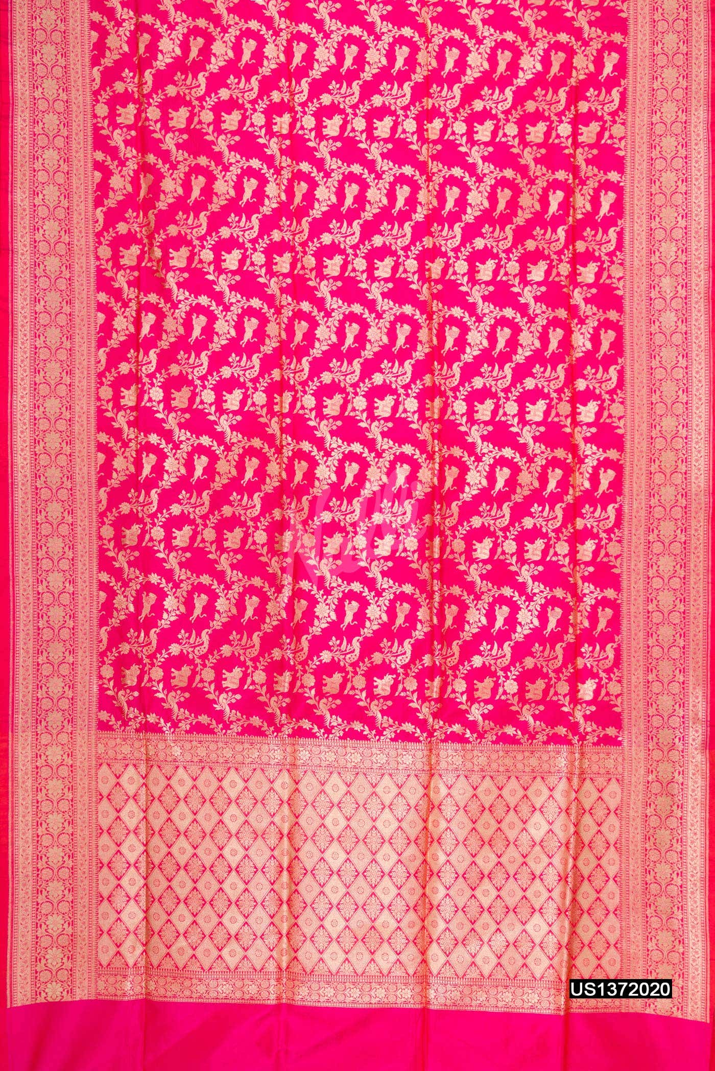 Pink Banarasi Silk Saree