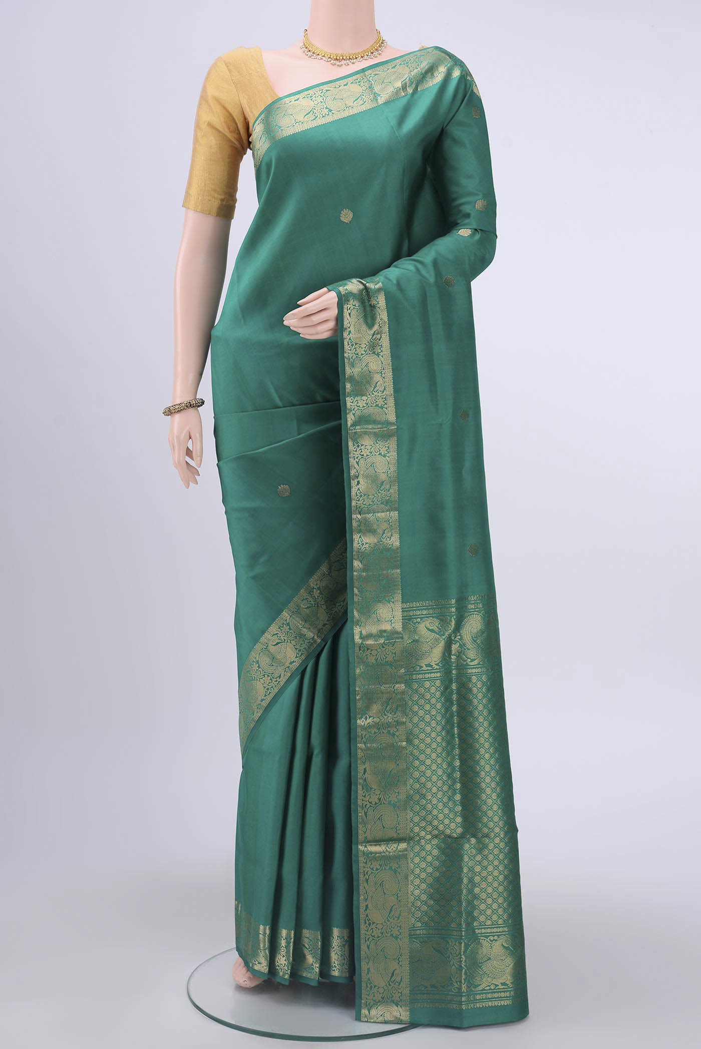 Green Soft Silk Saree – Nalli Silk Sarees Pvt Ltd