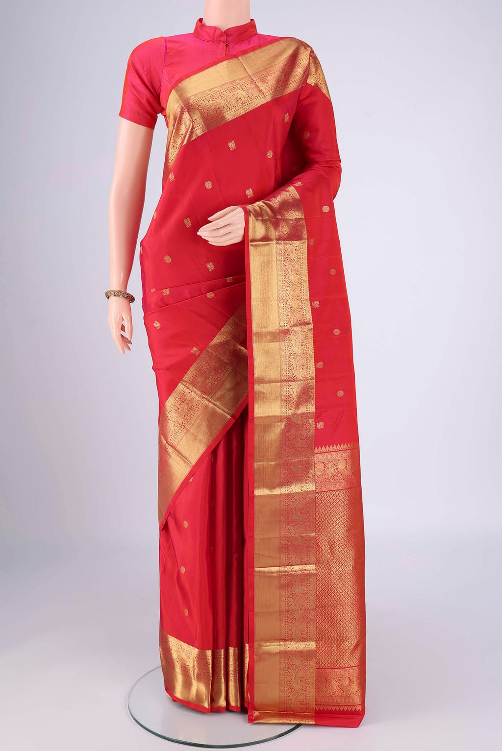 Red Kanchipuram Silk Saree