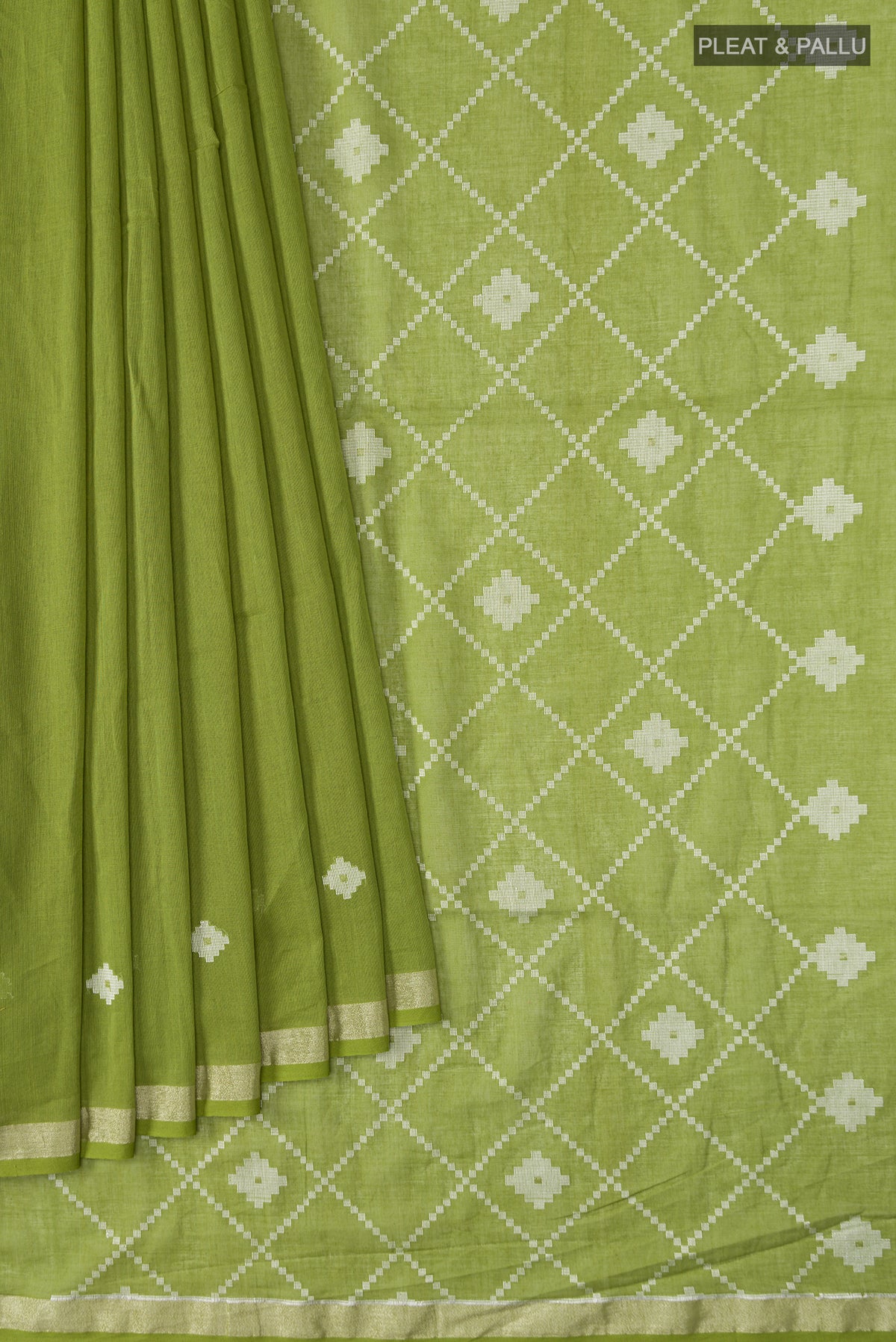 Suchitra-Green Bengal Cotton Saree