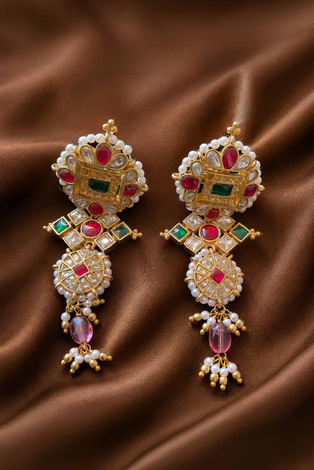 Floral Radiance Gold  Plated Choker Necklace Set