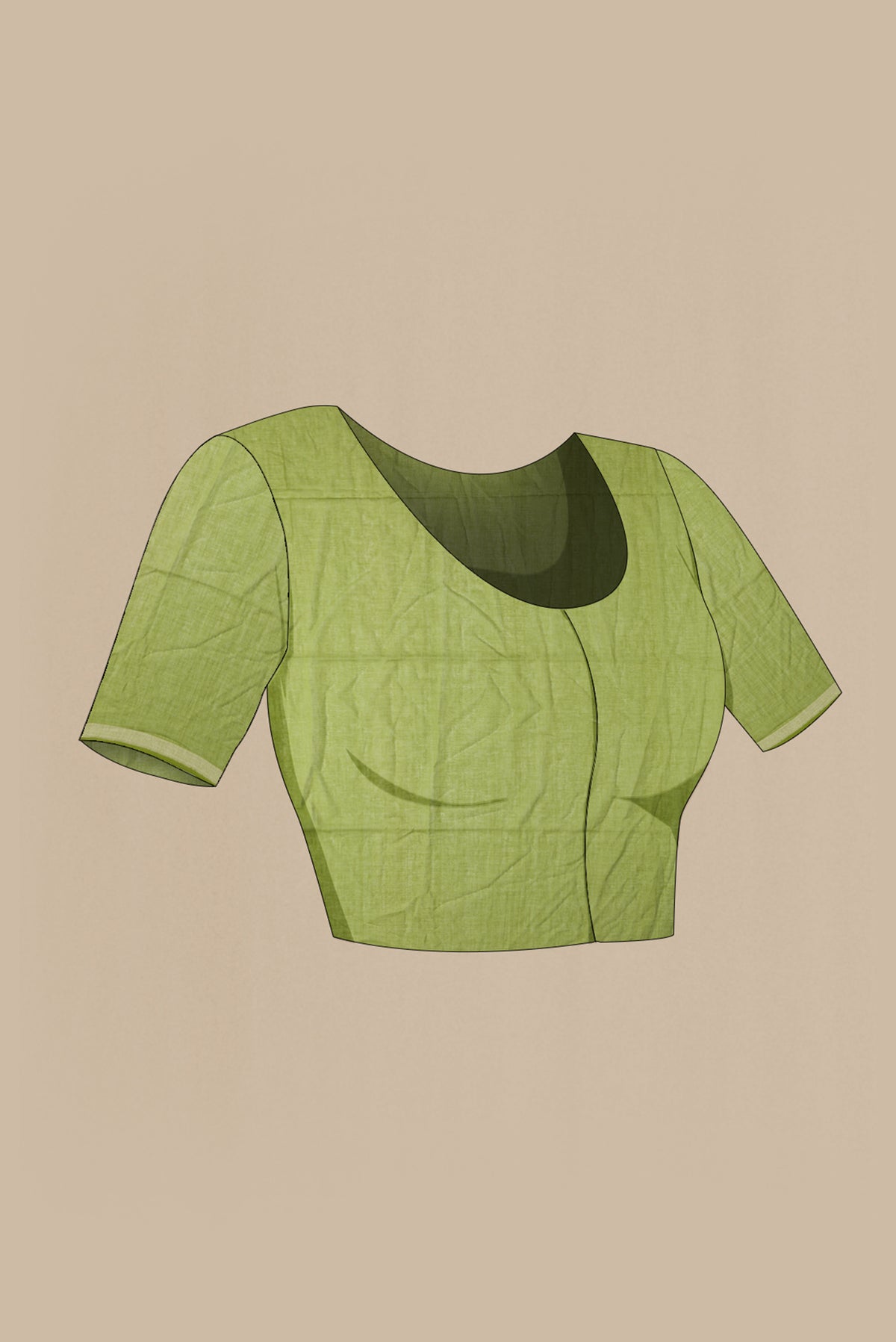 Suchitra-Green Bengal Cotton Saree