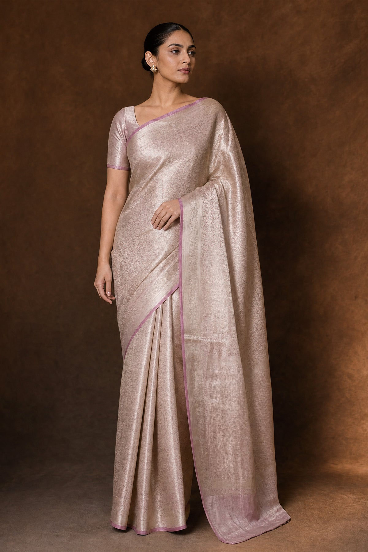Zariya - Light Pink Banarasi Silk Saree