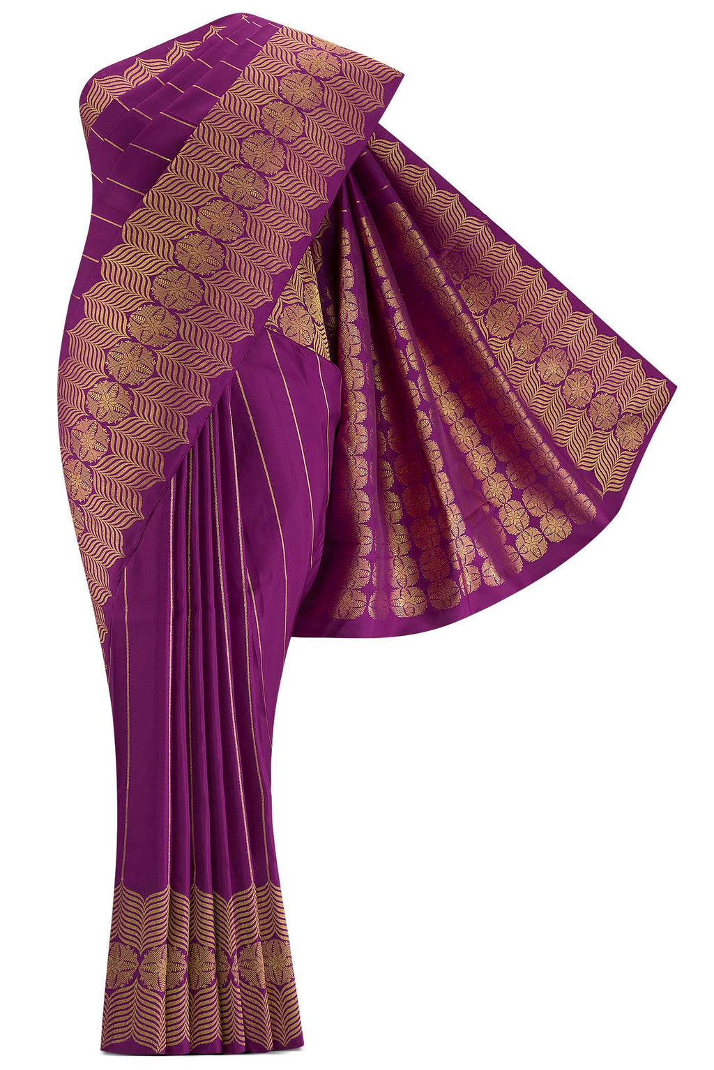 Tara-Purple Kanchipuram Silk Saree