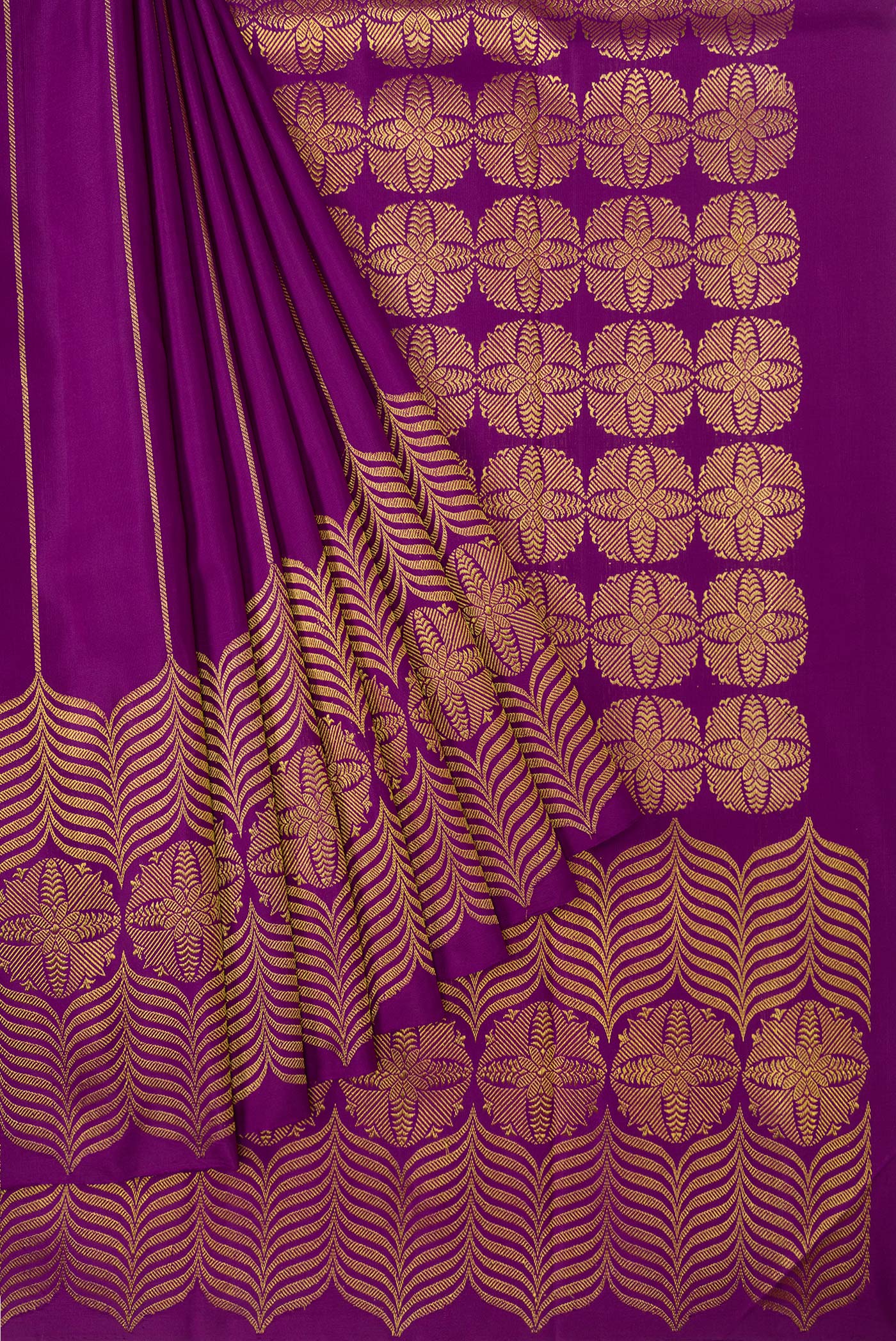 Tara-Purple Kanjivaram Silk Saree