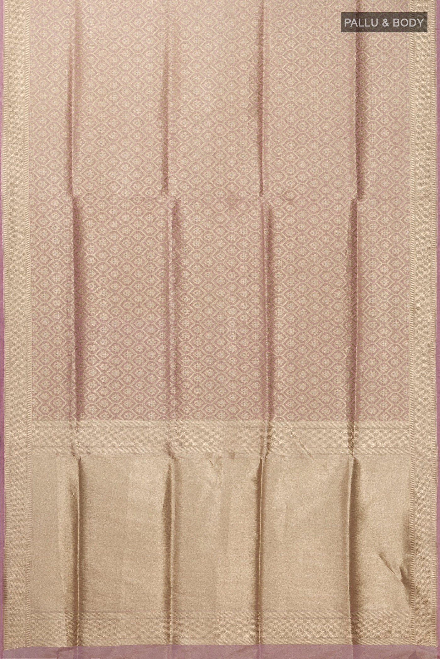 Antara-Rose Gold Banarasi Silk Saree