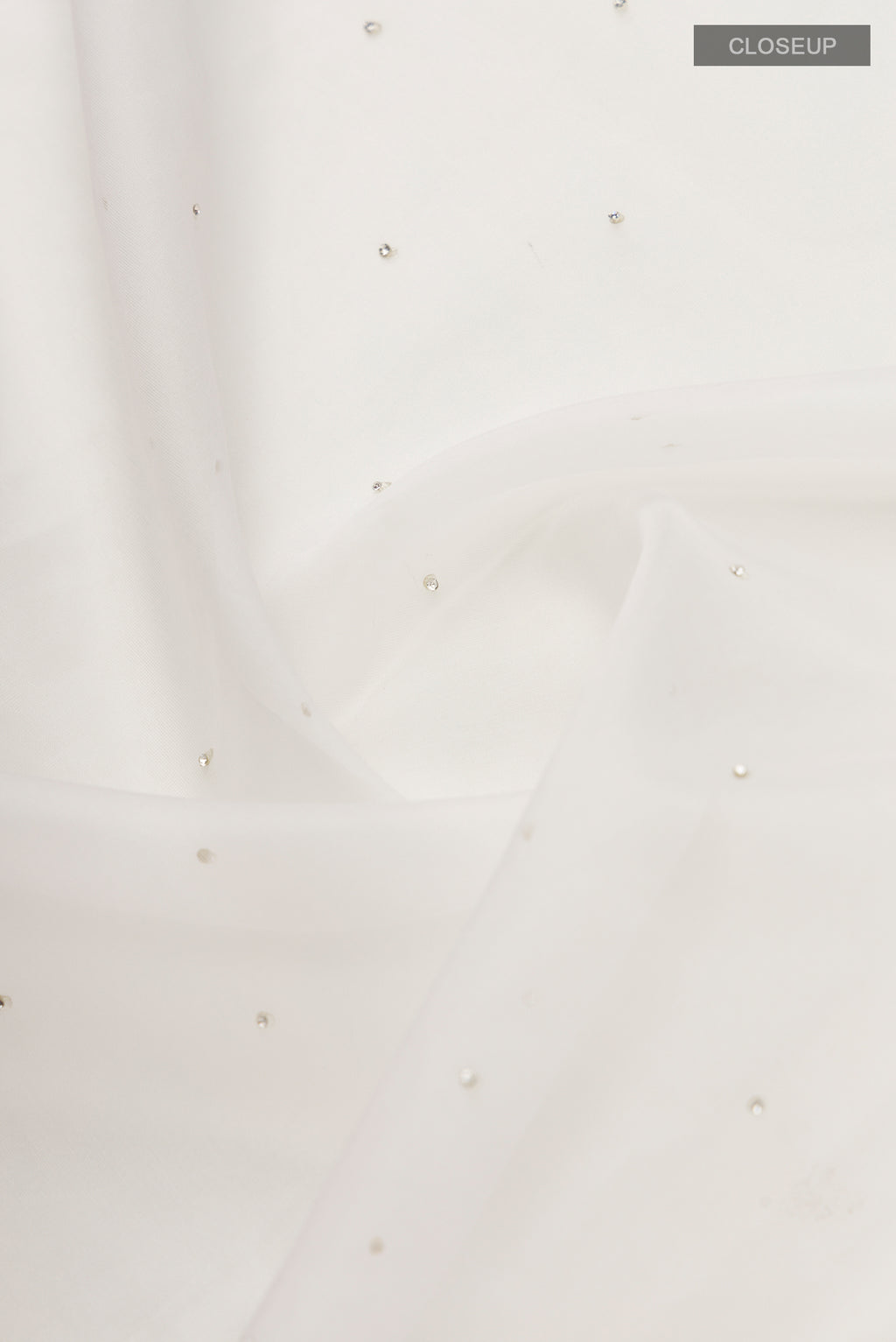 White Blended Organza Silk Saree