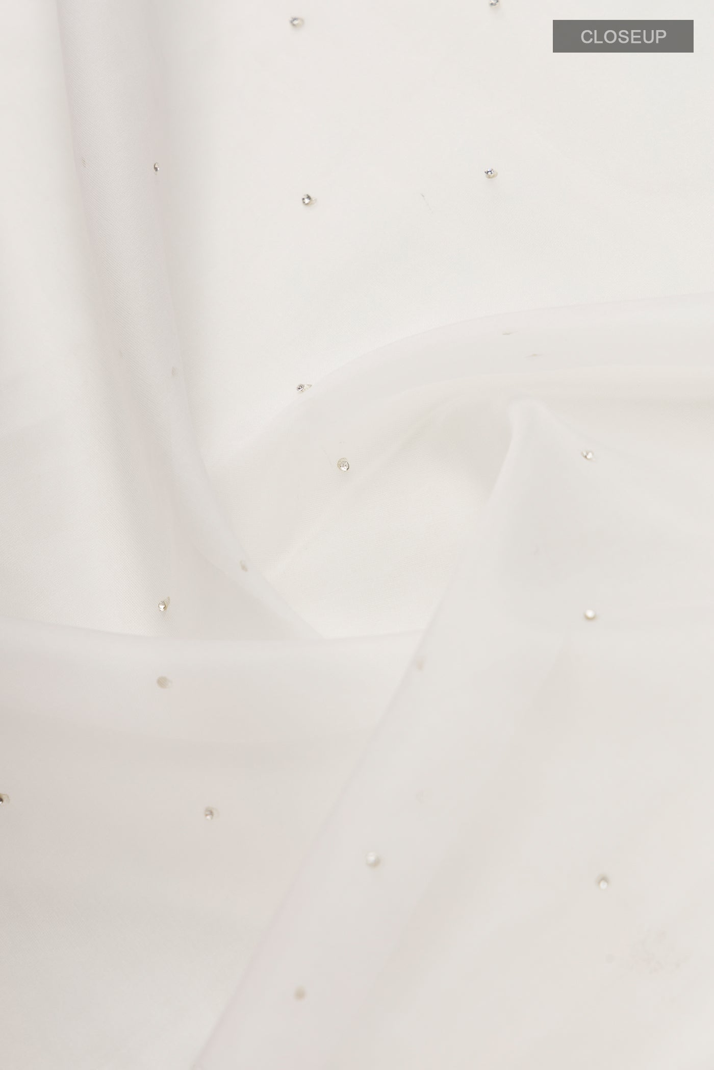 White Blended Organza Silk Saree