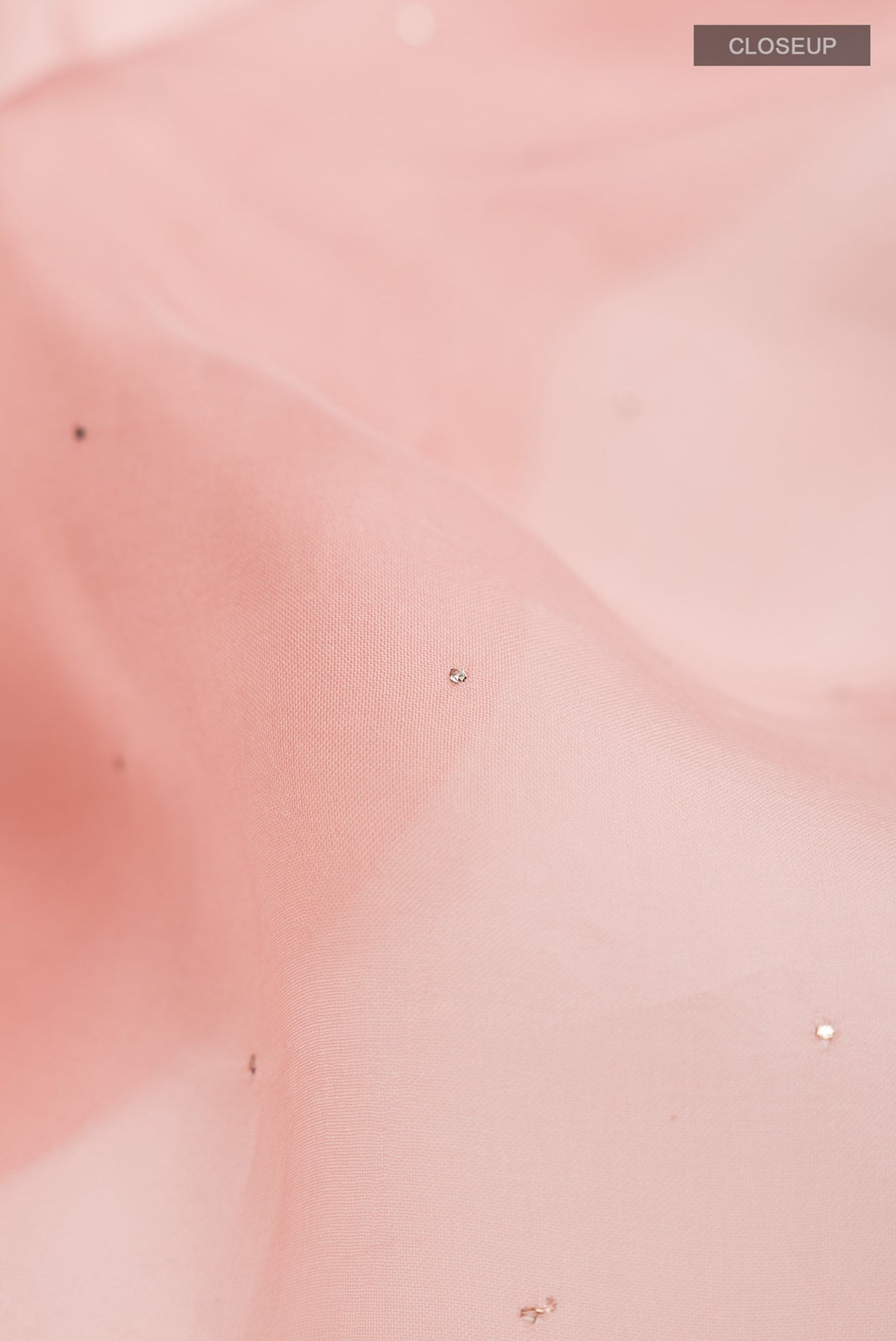 Peach Pure Organza Silk Saree
