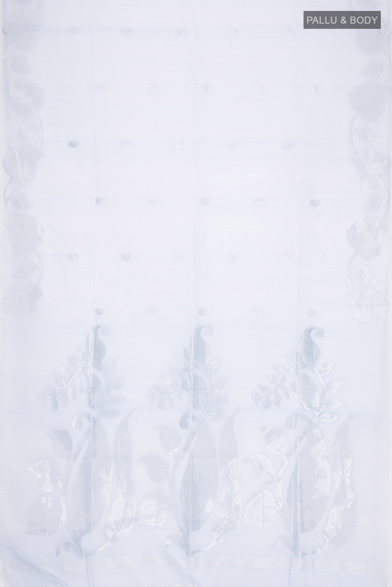 Blue Pure Organza Silk Saree