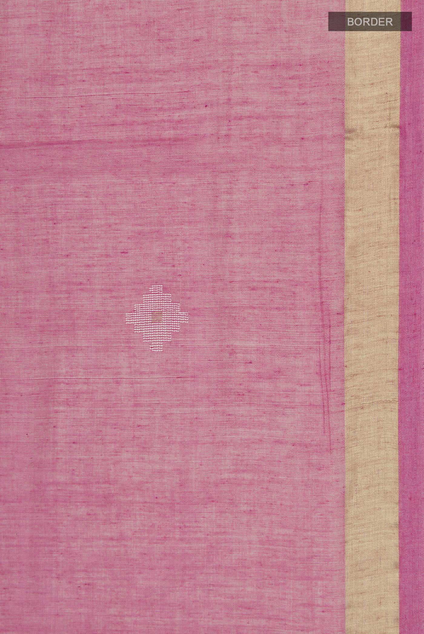 Suchitra-Light Pink Bengal Cotton Saree