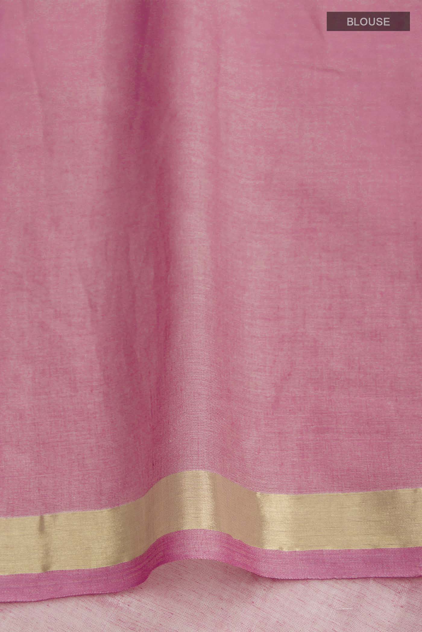 Suchitra-Light Pink Bengal Cotton Saree