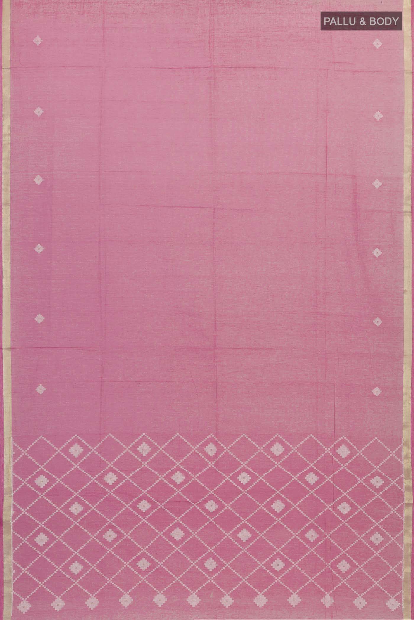 Suchitra-Light Pink Bengal Cotton Saree